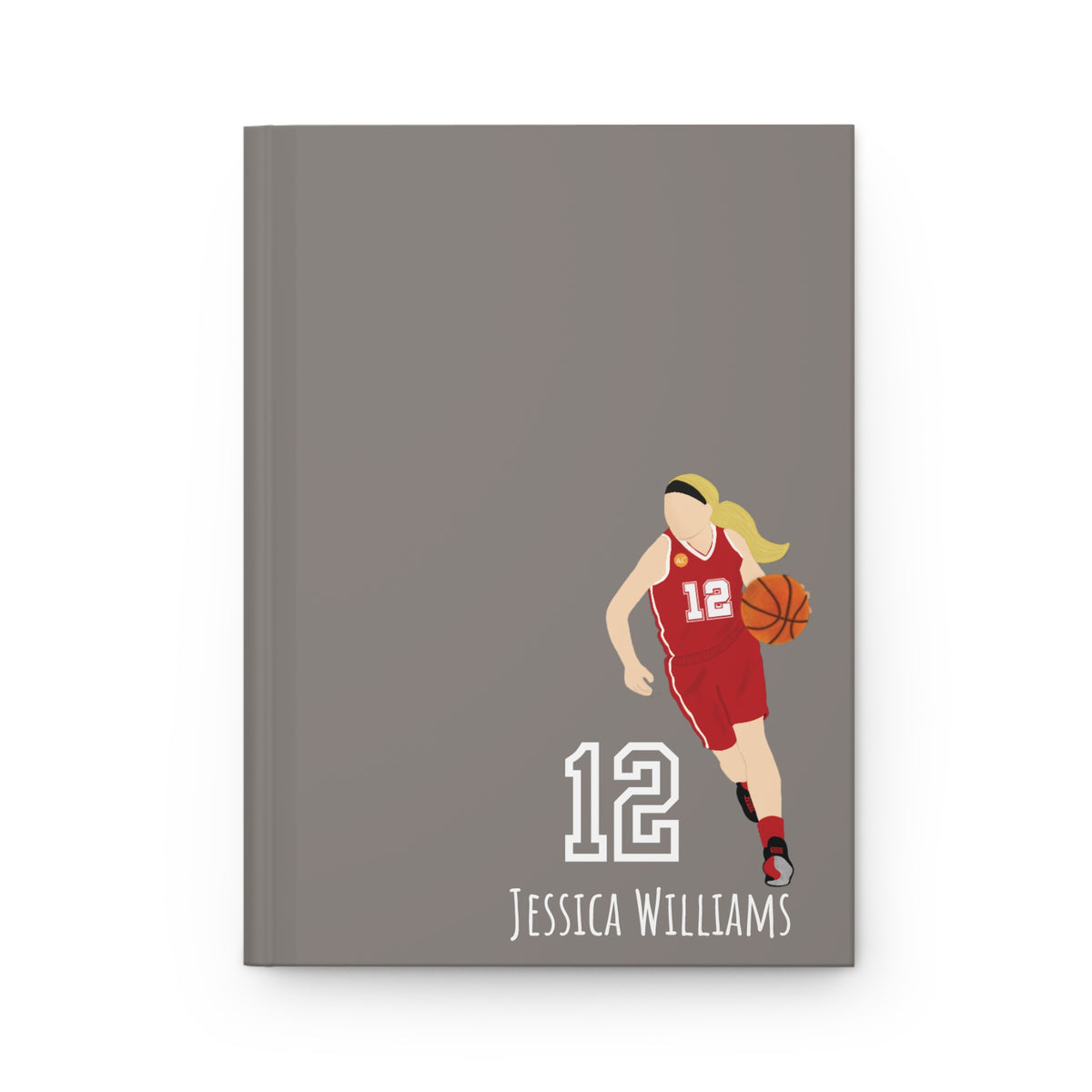 Basketball Girl Personalized Blank Lined Journal — Hardback Edition