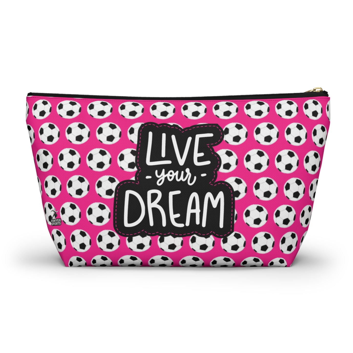 Fonyea Sports Soccer Girl Accessory Makeup Pouch Bag