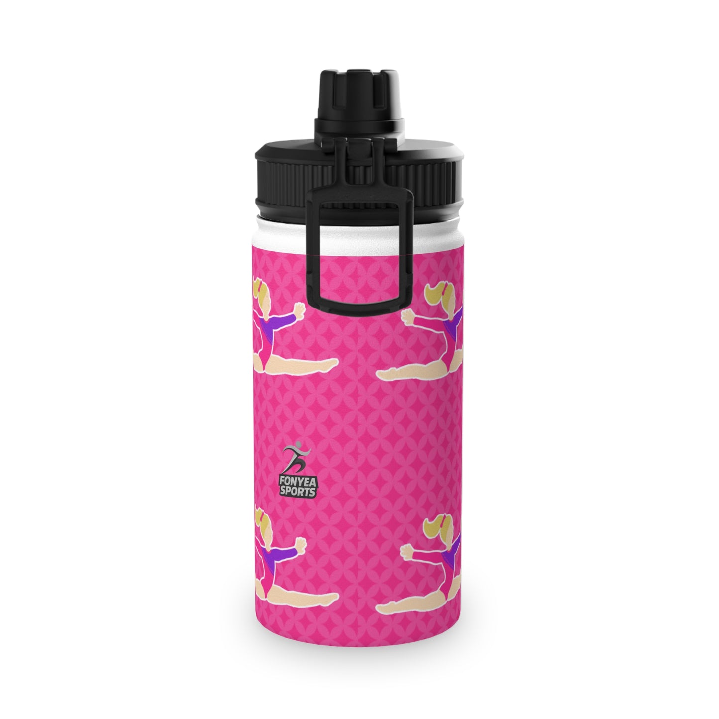 Fonyea Sports Water Bottle Gymnast Pink Personalized