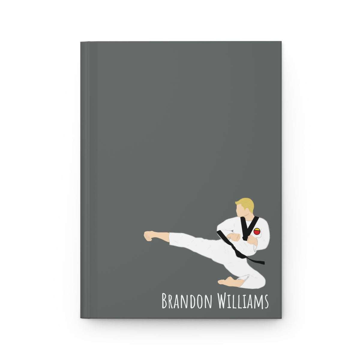 Martial Arts Boy Personalized Blank Lined Journal — Hardback Edition
