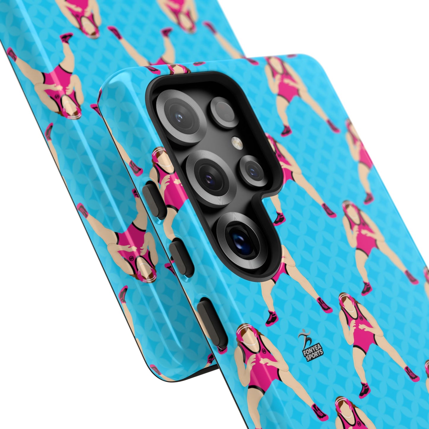 Personalized Wrestler Girl Tough Phone Case, Fonyea Sports