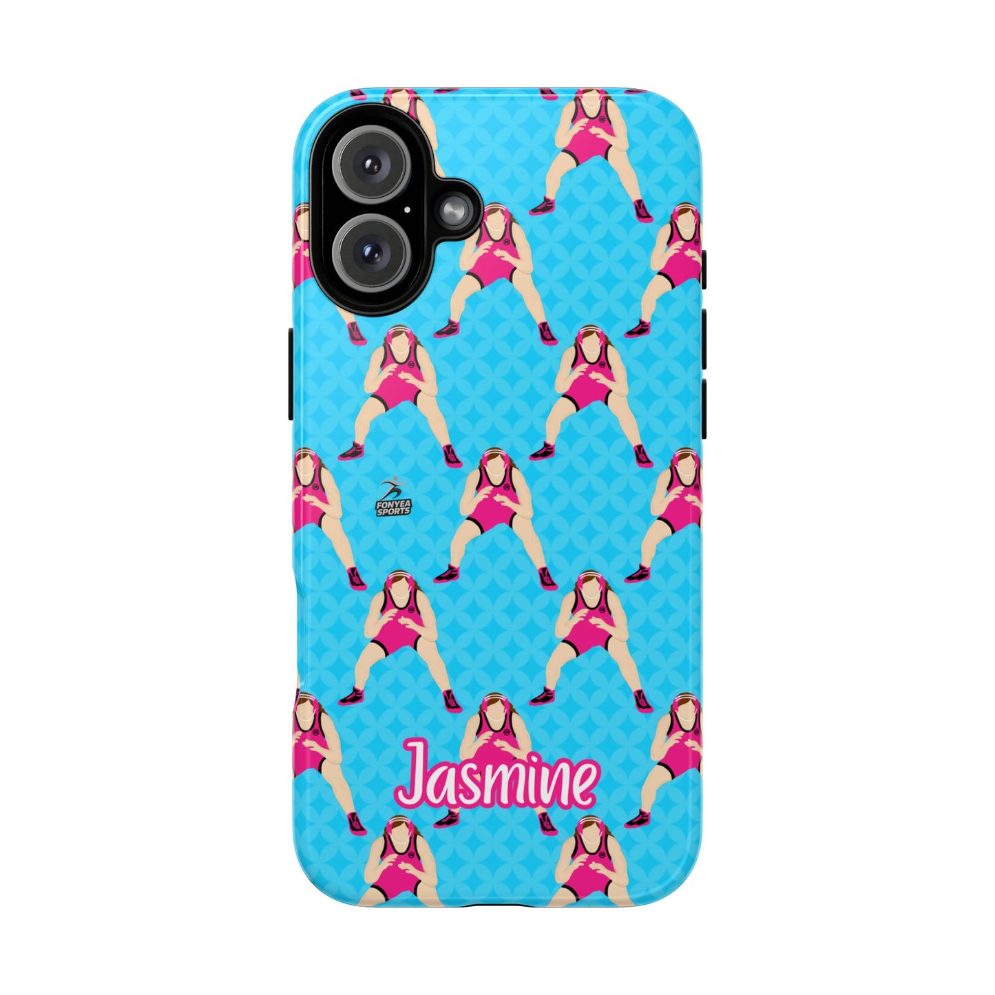 Personalized Wrestler Girl Tough Phone Case, Fonyea Sports