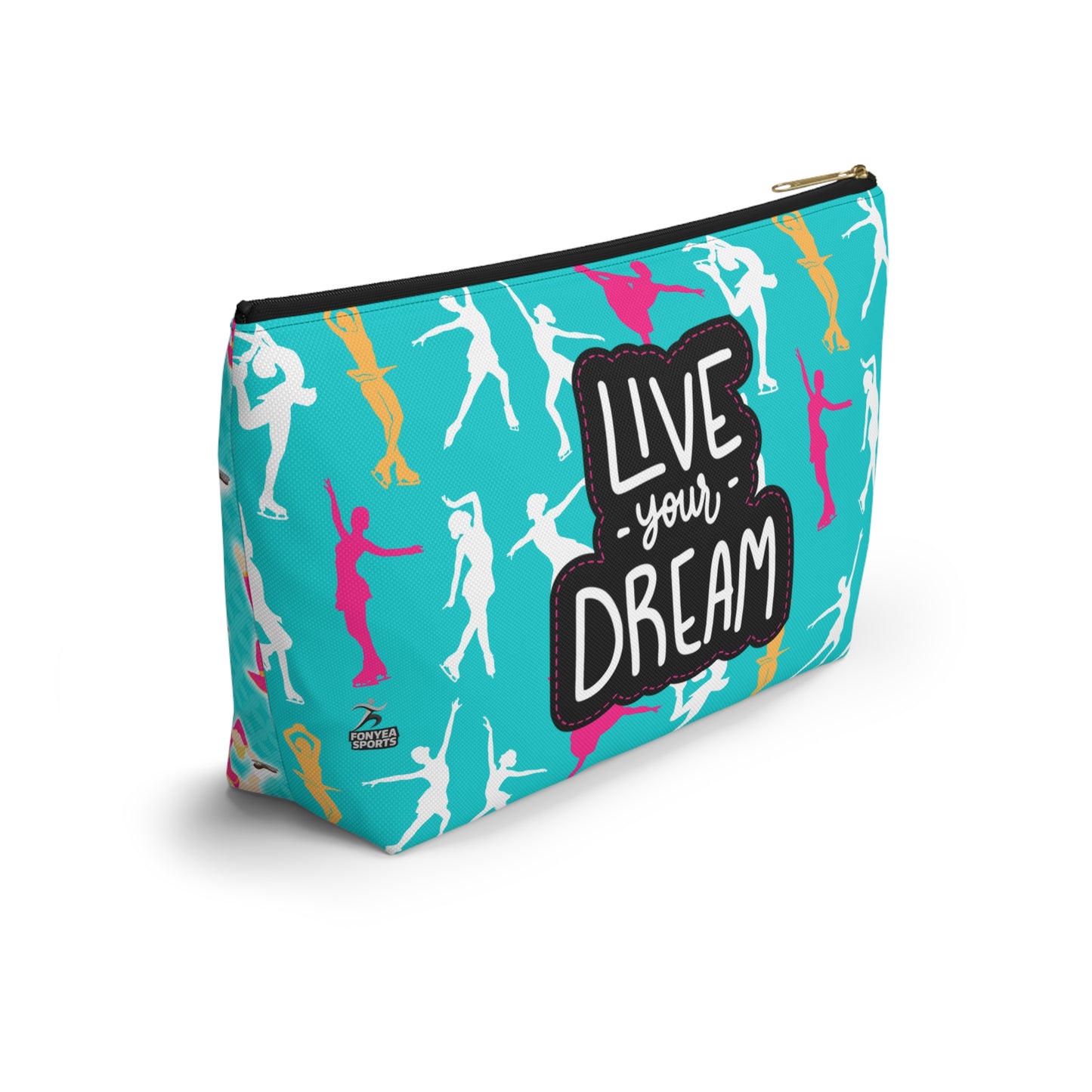 Fonyea Sports Figure Skater Accessory Makeup Pouch Bag