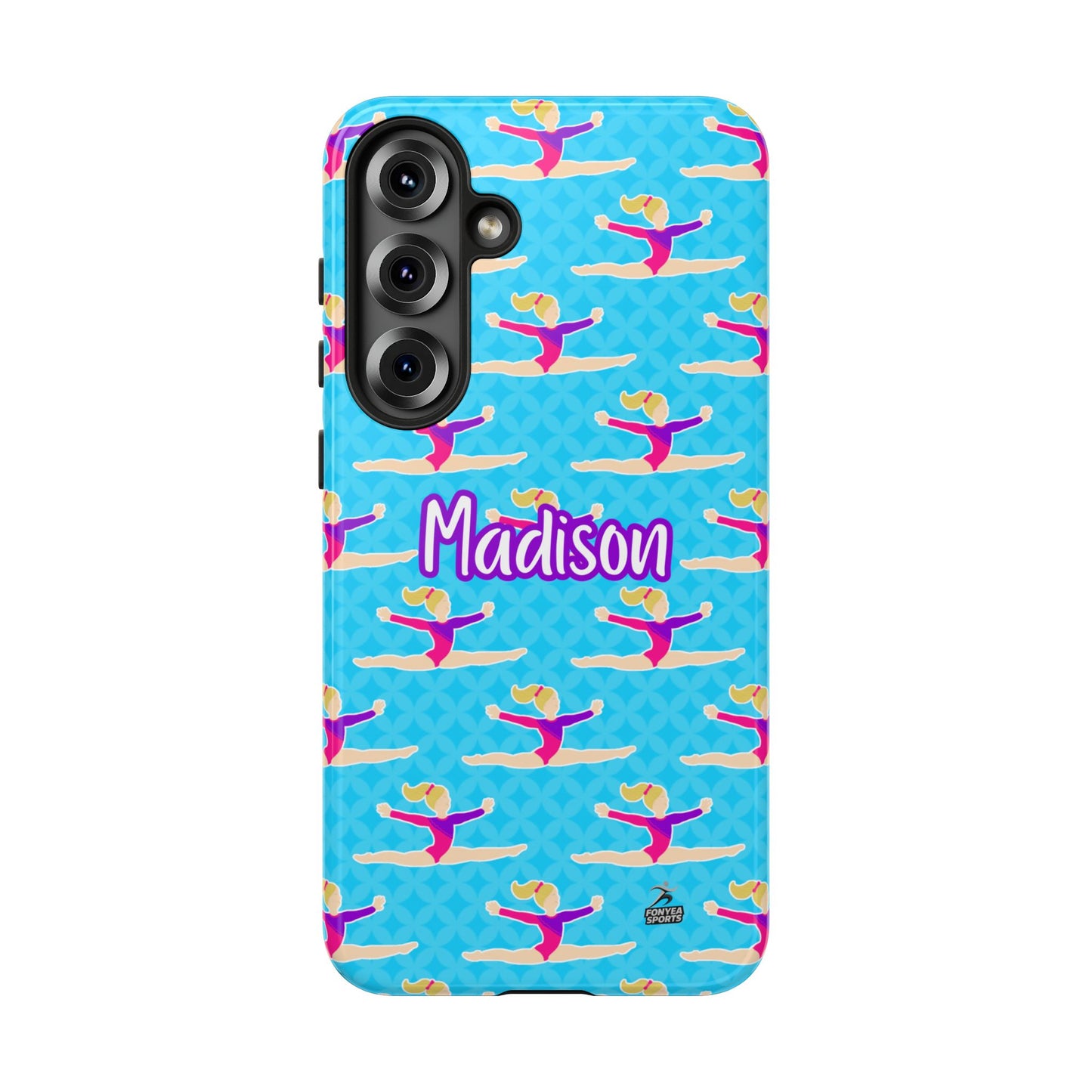 Personalized Gymnast BlueTough Phone Case, Fonyea Sports