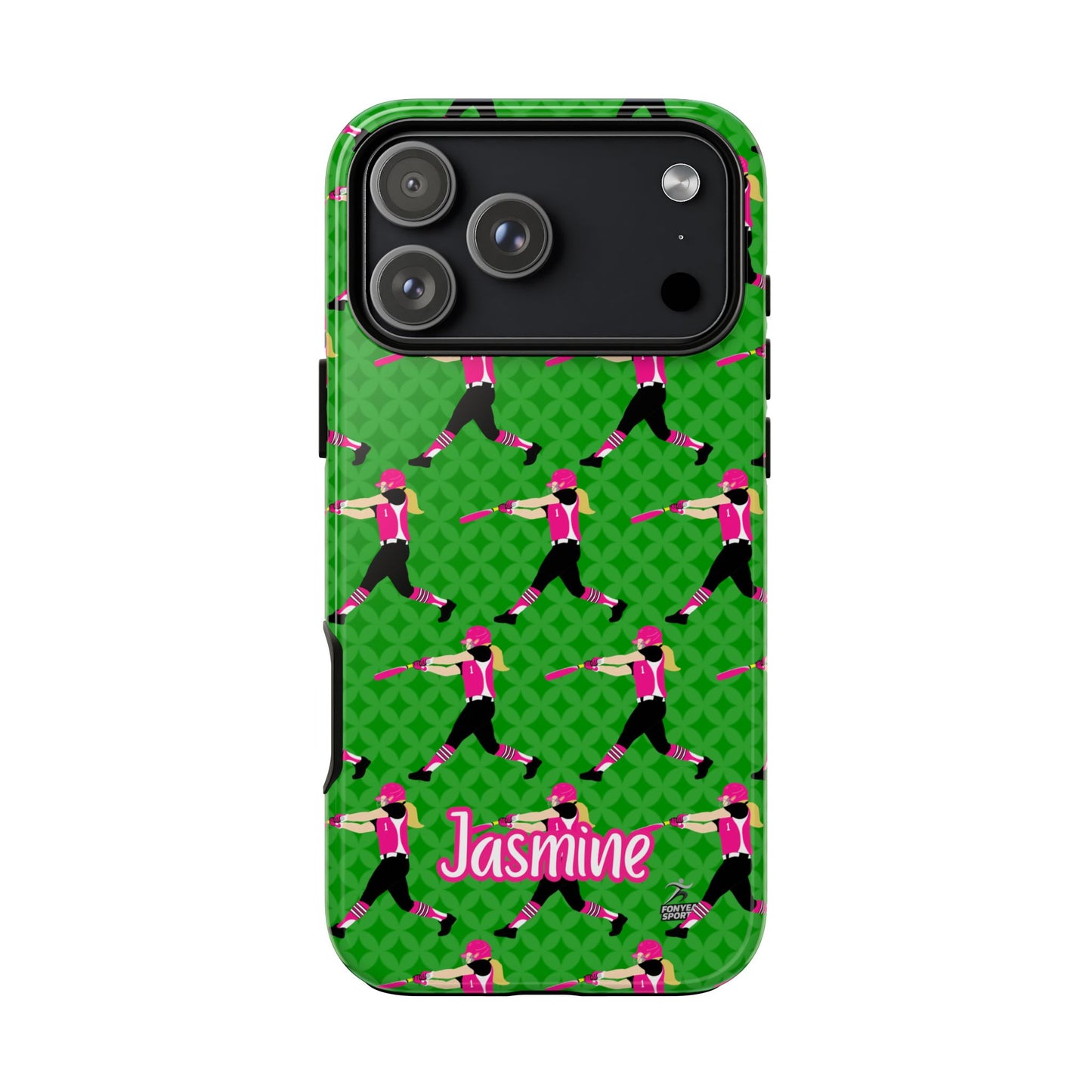Personalized Softball Girl Tough Phone Case, Fonyea Sports