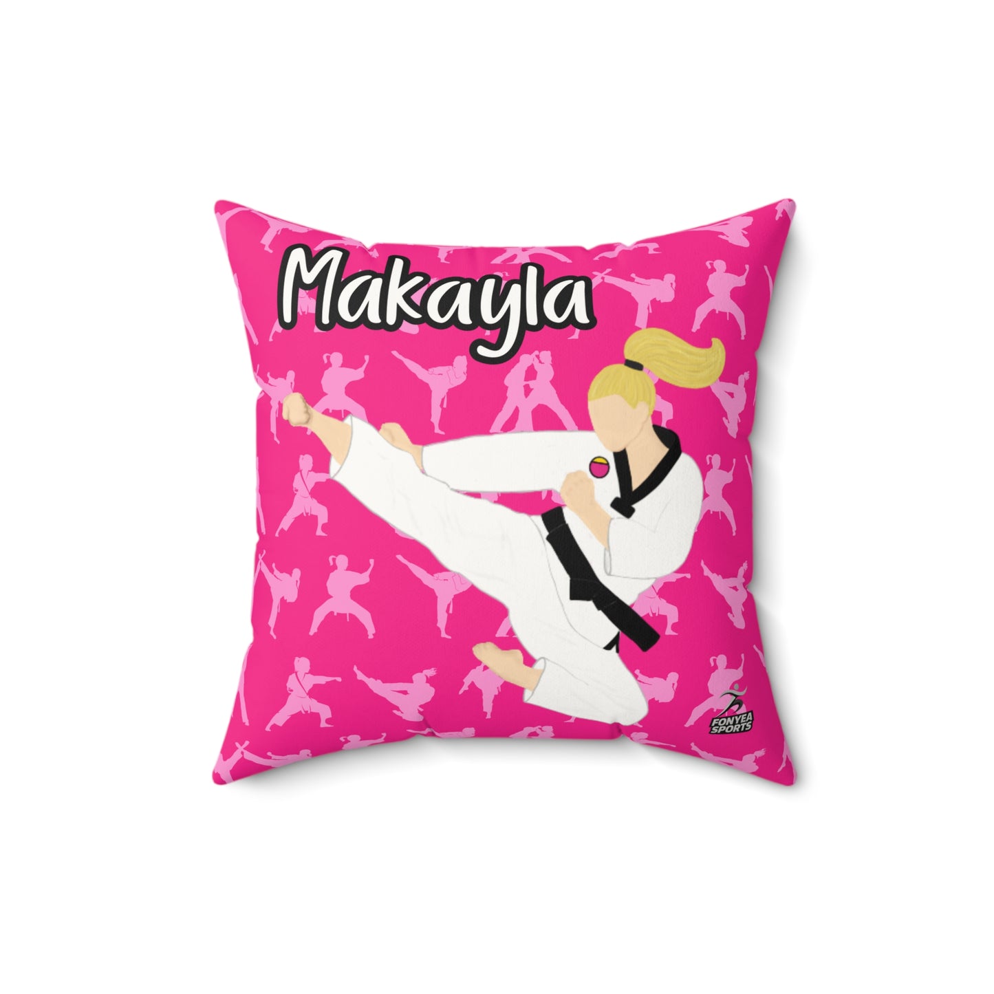 Fonyea Sports Martial Arts Girl Pillow