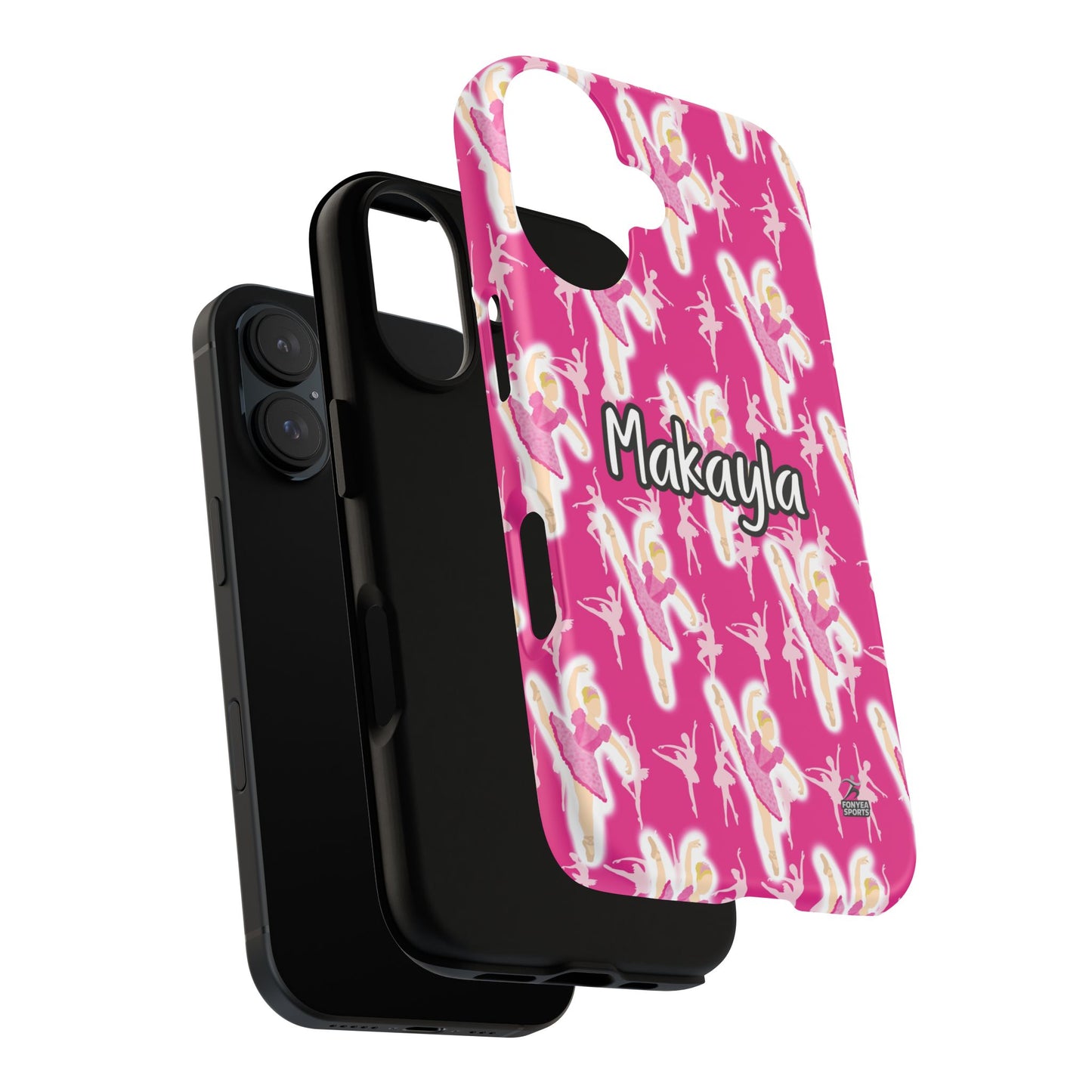 Personalized Ballerina Dancer Tough Phone Case, Fonyea Sports
