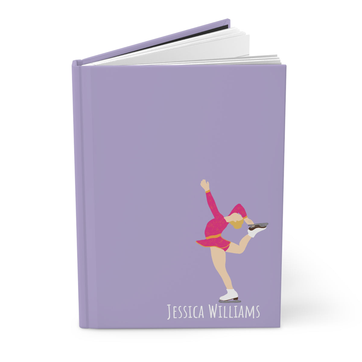 Figure Skater Personalized Blank Lined Journal — Hardback Edition
