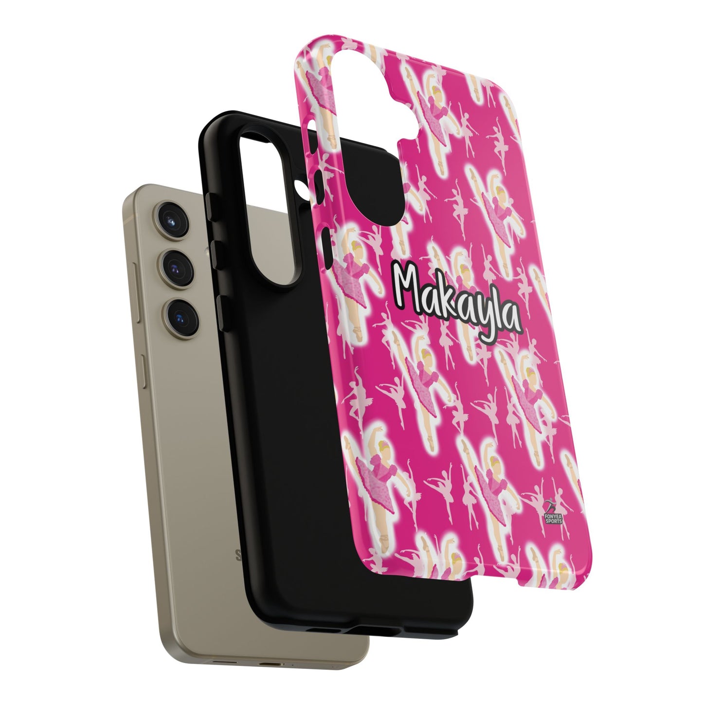 Personalized Ballerina Dancer Tough Phone Case, Fonyea Sports