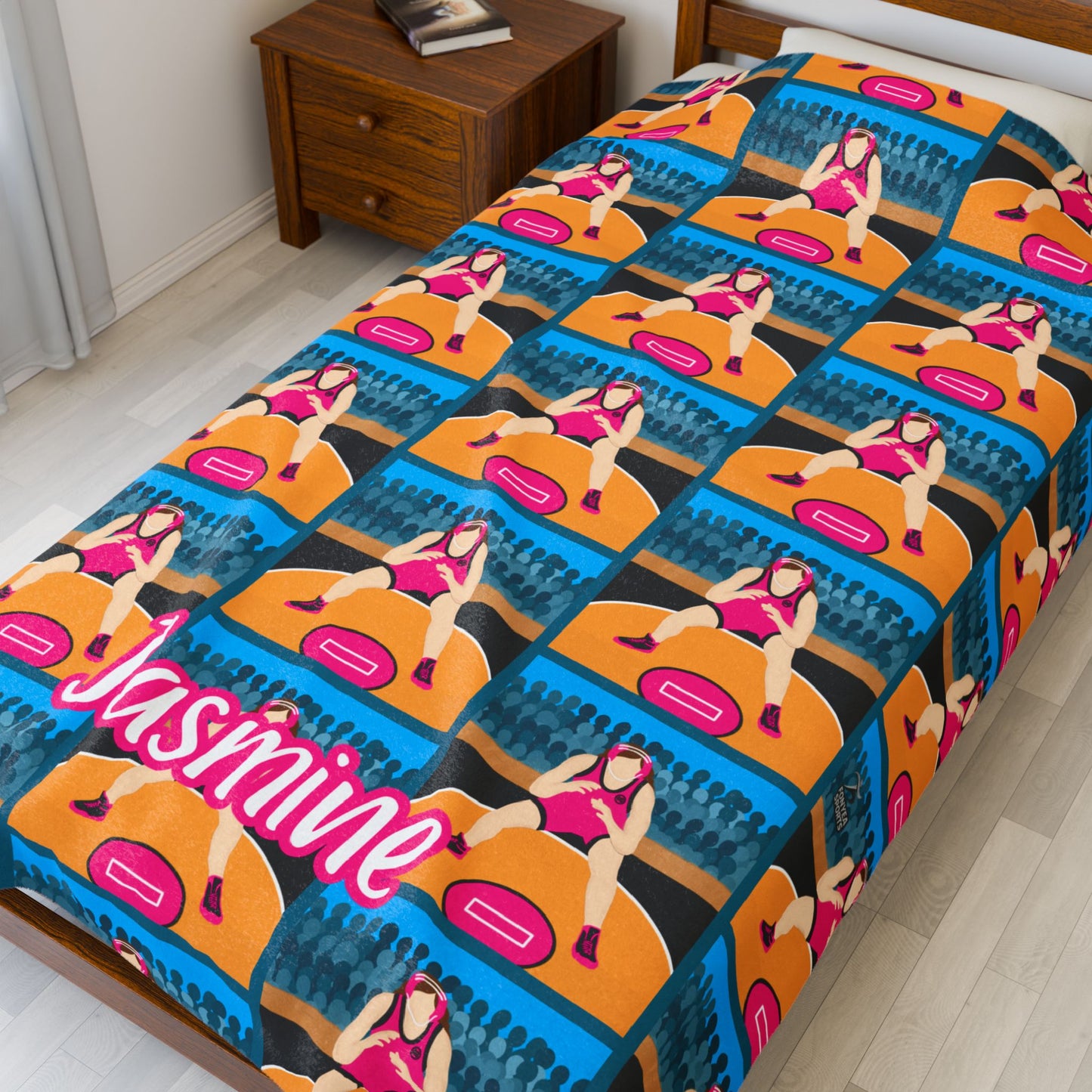 Fonyea Sports Wrestler Girl Blanket (Three Sizes)