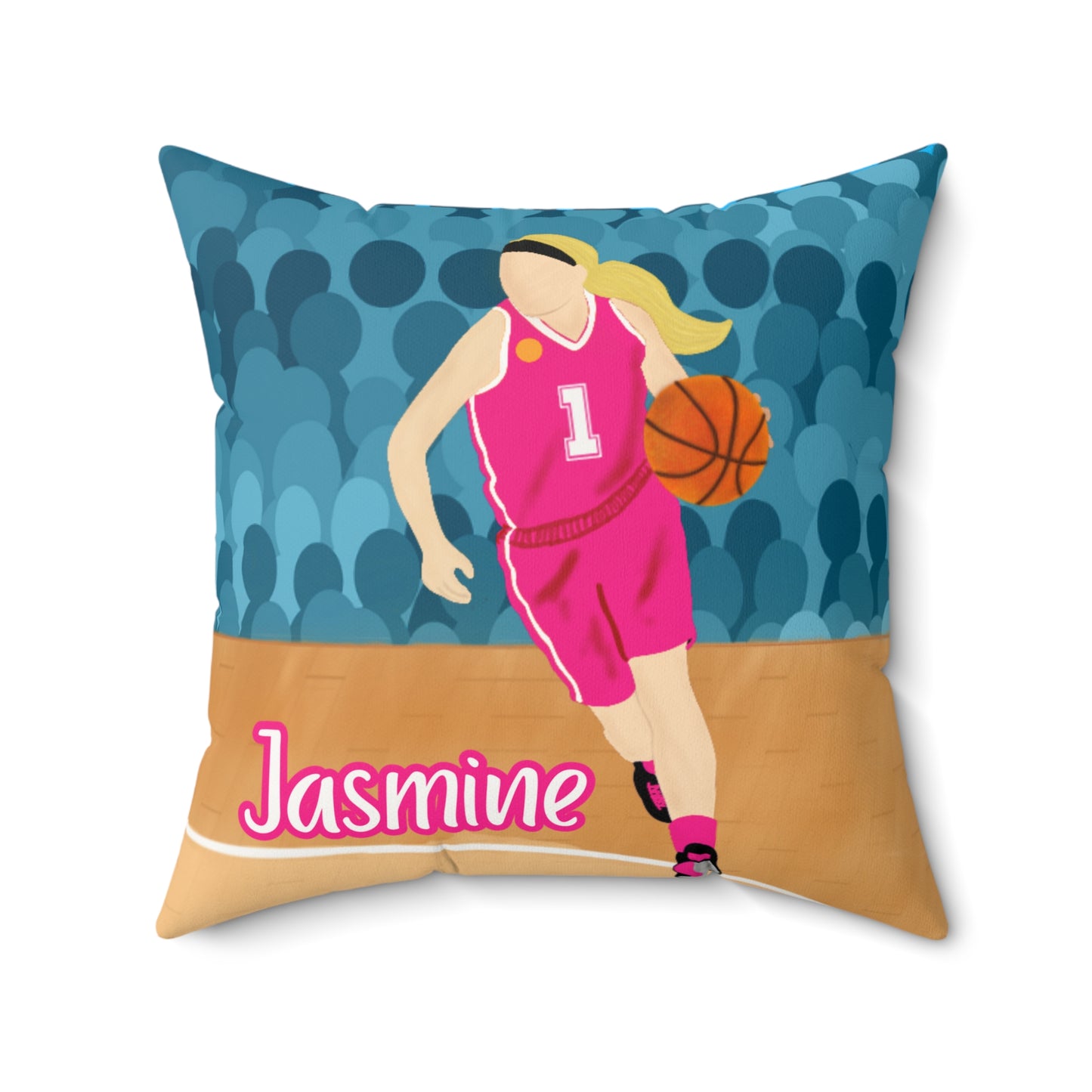 Fonyea Sports Basketball Girl Pillow