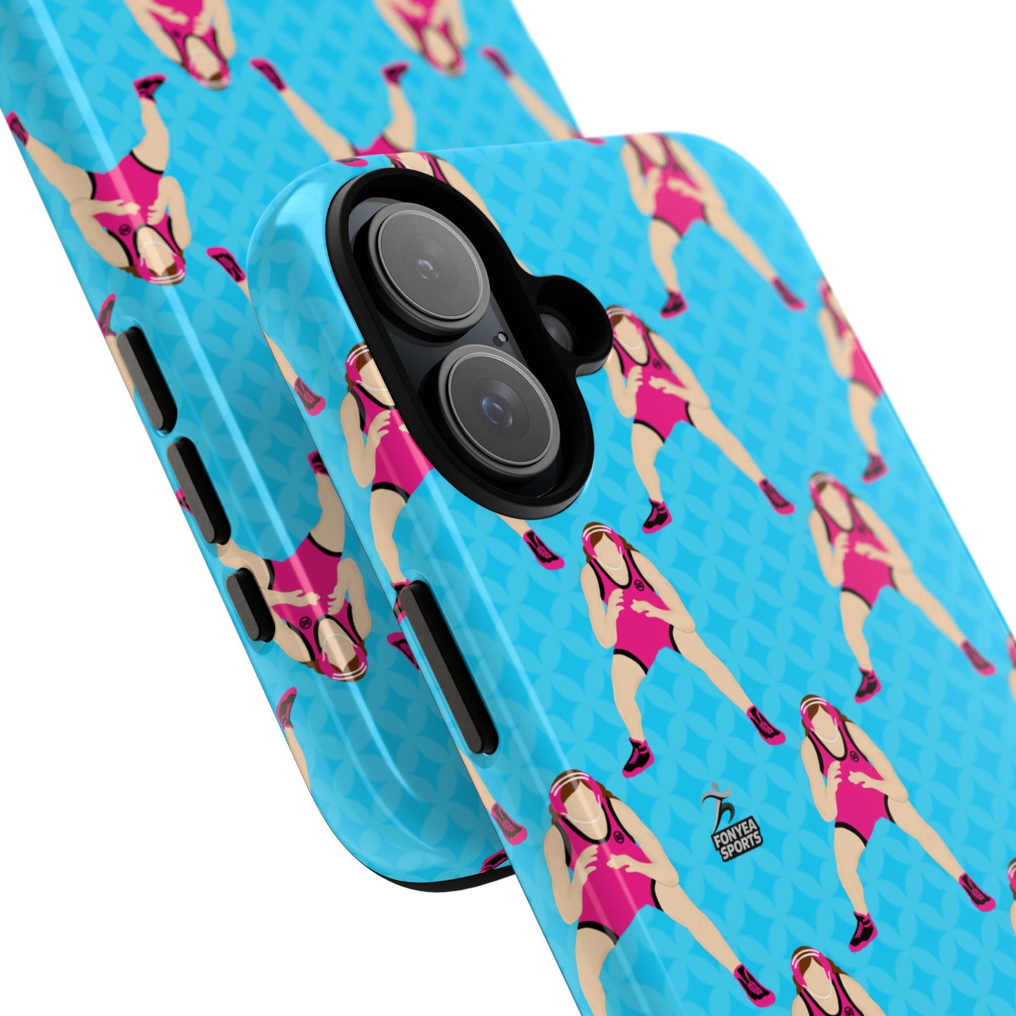 Personalized Wrestler Girl Tough Phone Case, Fonyea Sports