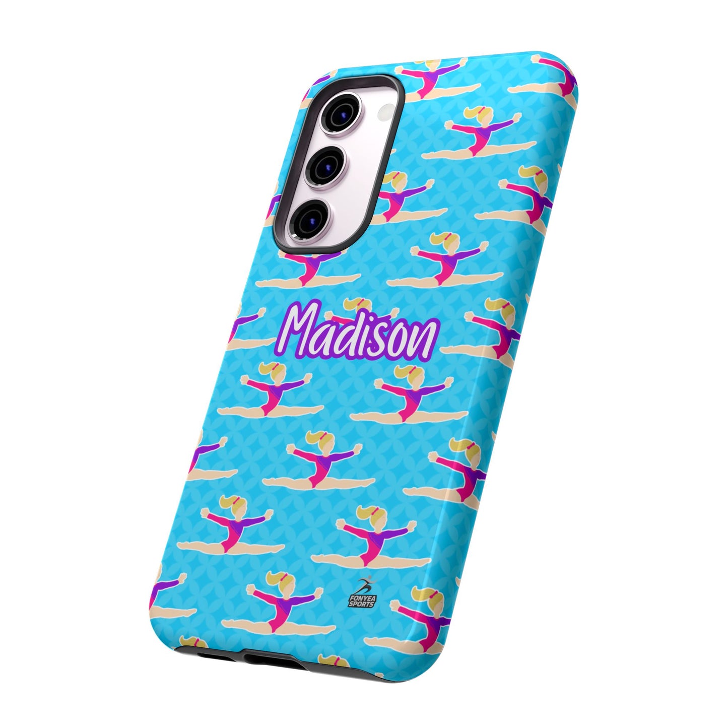 Personalized Gymnast BlueTough Phone Case, Fonyea Sports