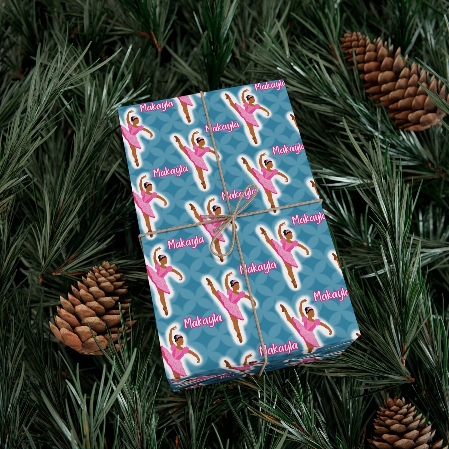 Personalized Ballerina Wrapping Paper, Fonyea Sports