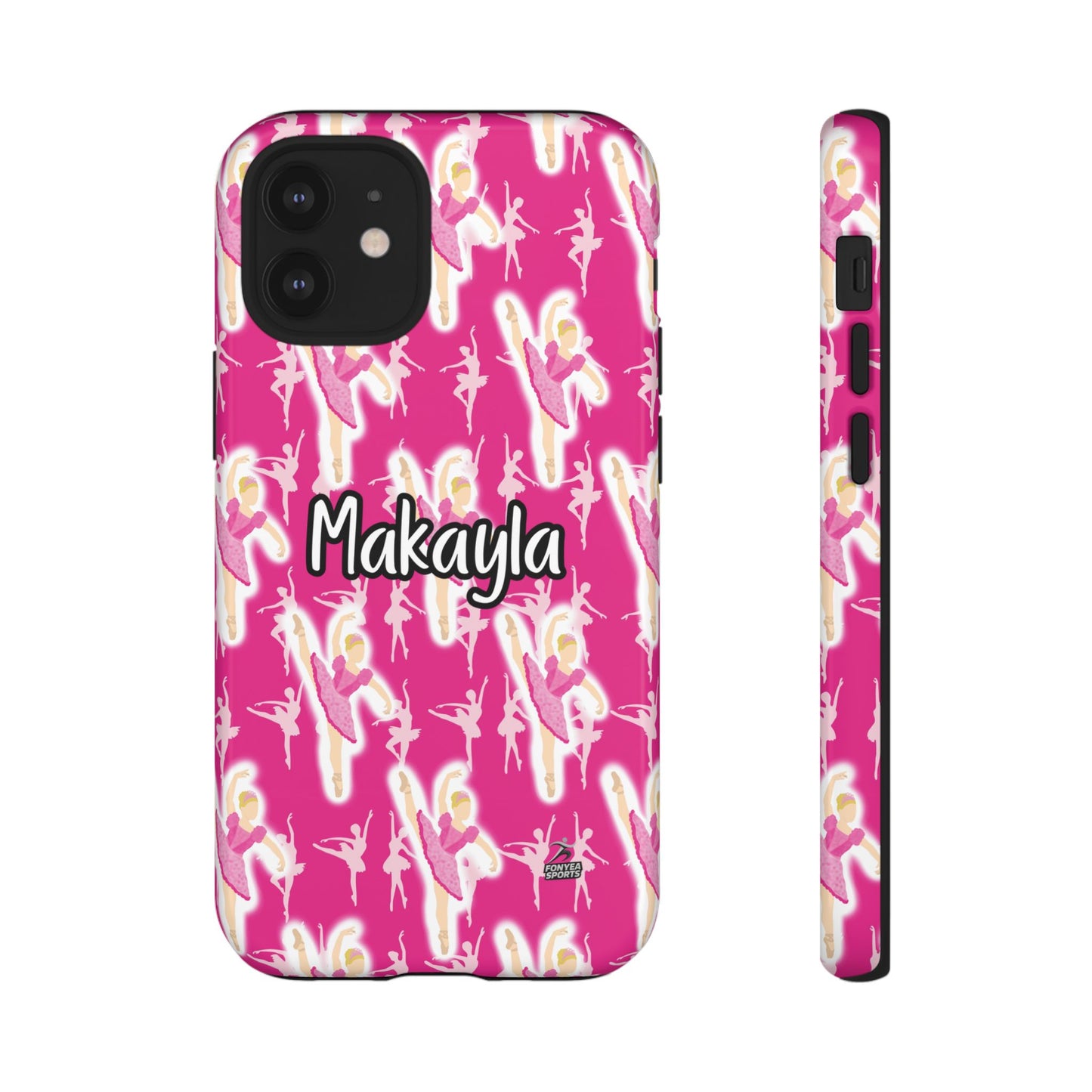 Personalized Ballerina Dancer Tough Phone Case, Fonyea Sports