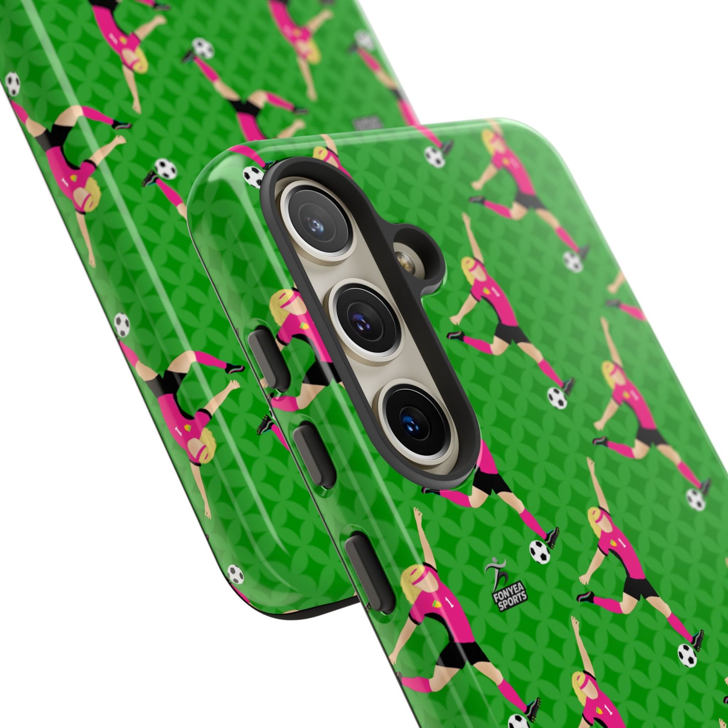 Personalized Soccer Girl Tough Phone Case, Fonyea Sports