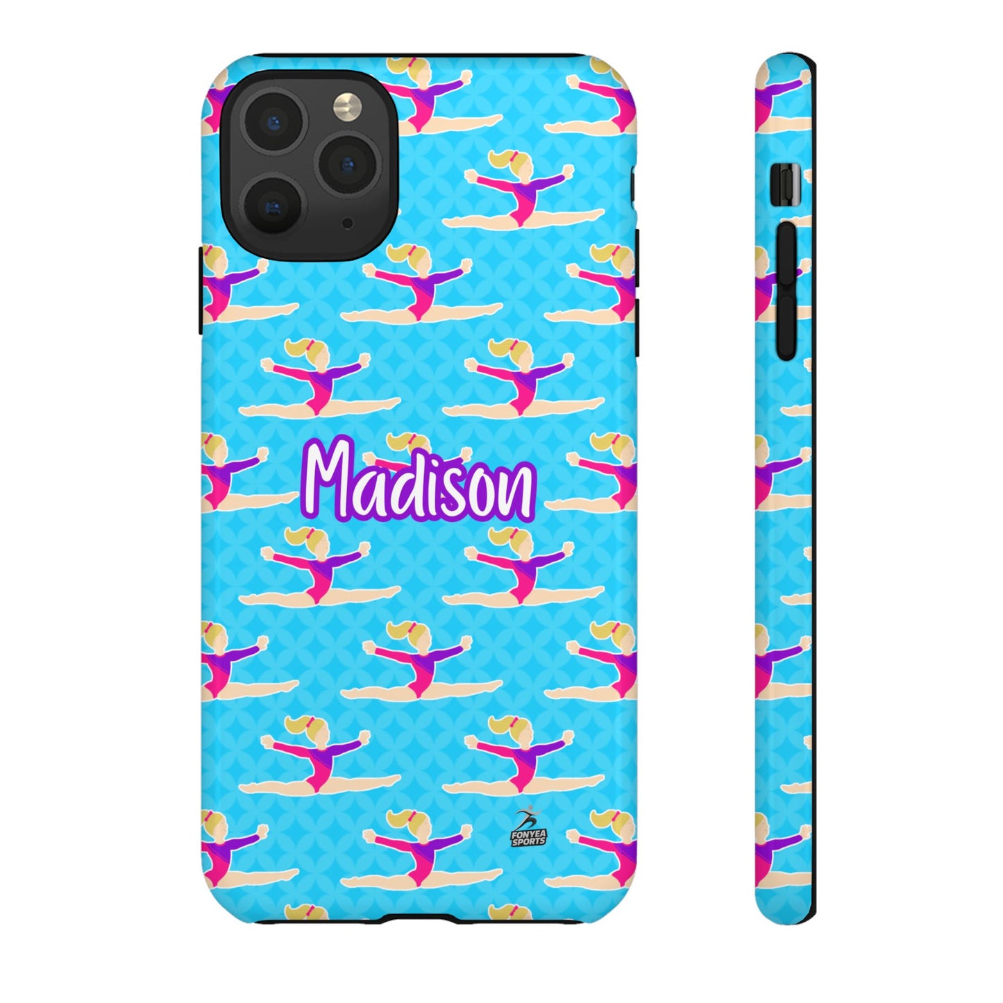 Personalized Gymnast BlueTough Phone Case, Fonyea Sports