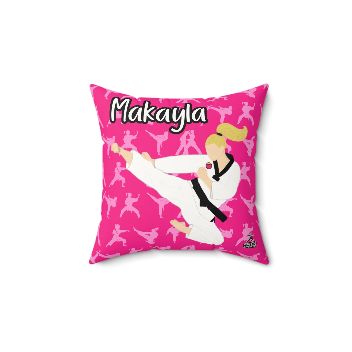 Fonyea Sports Martial Arts Girl Pillow