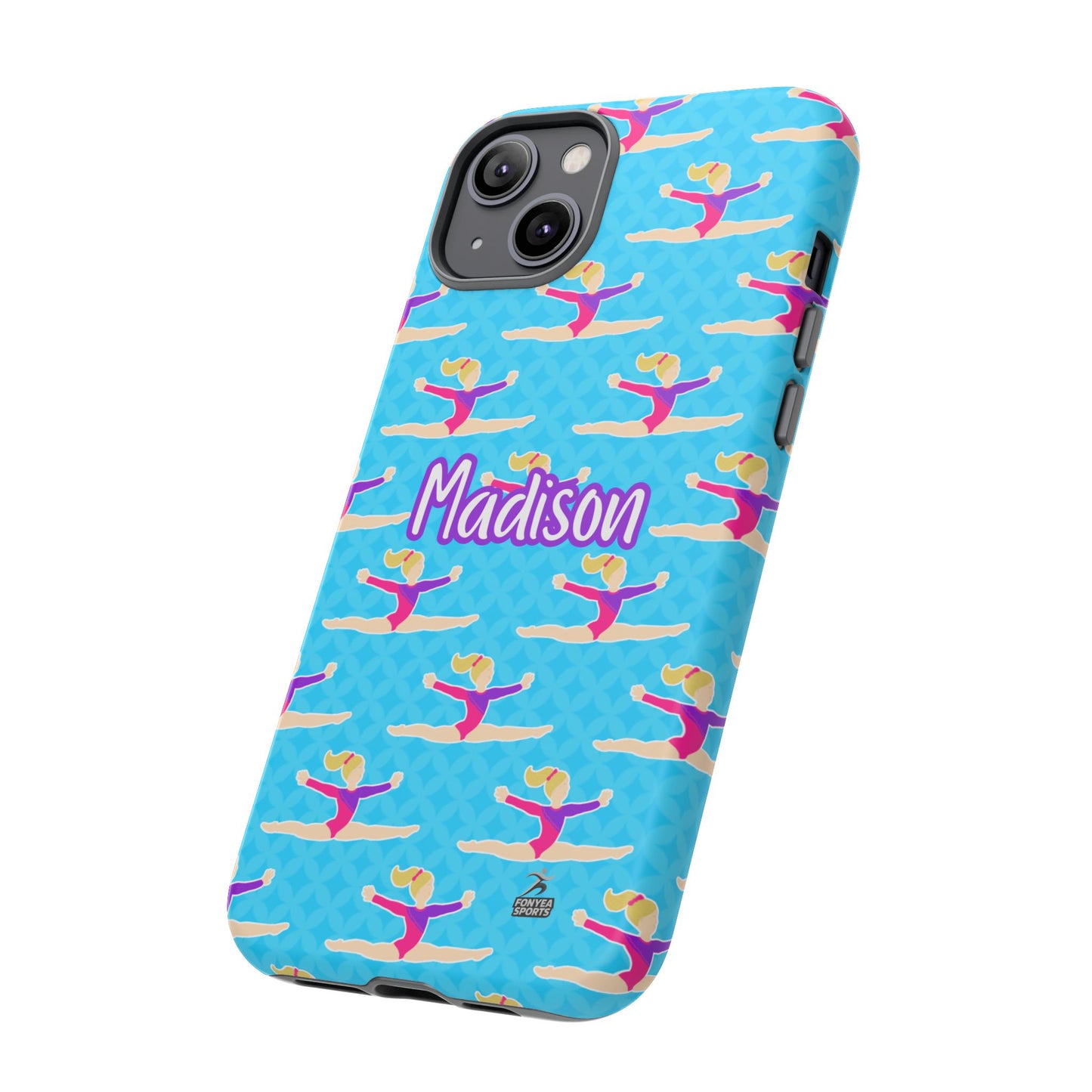 Personalized Gymnast BlueTough Phone Case, Fonyea Sports