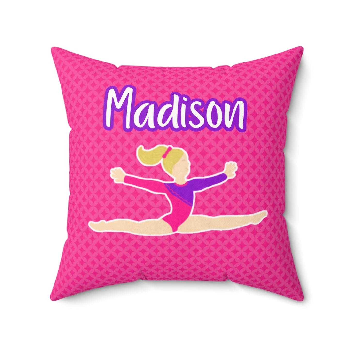 Fonyea Sports Gymnast Pink Pillow