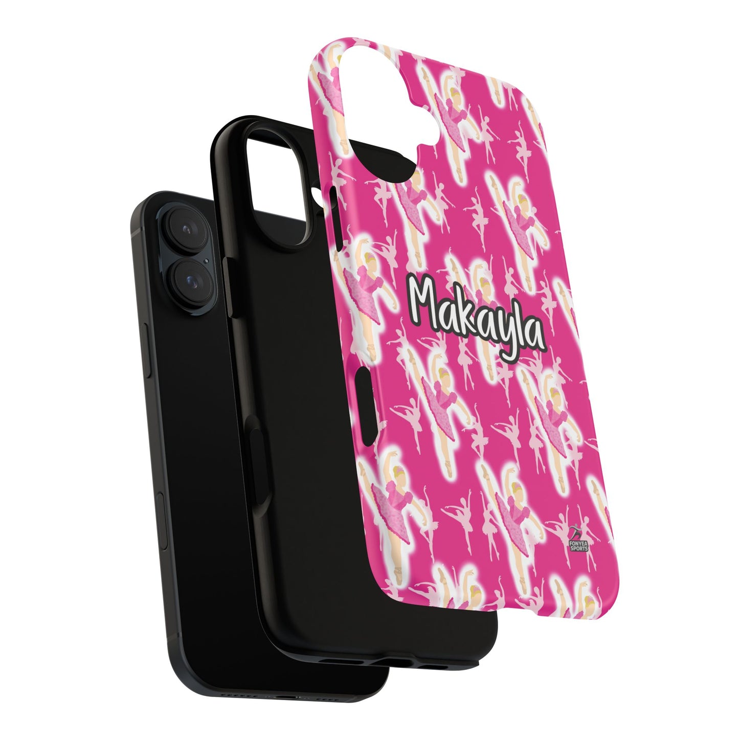 Personalized Ballerina Dancer Tough Phone Case, Fonyea Sports