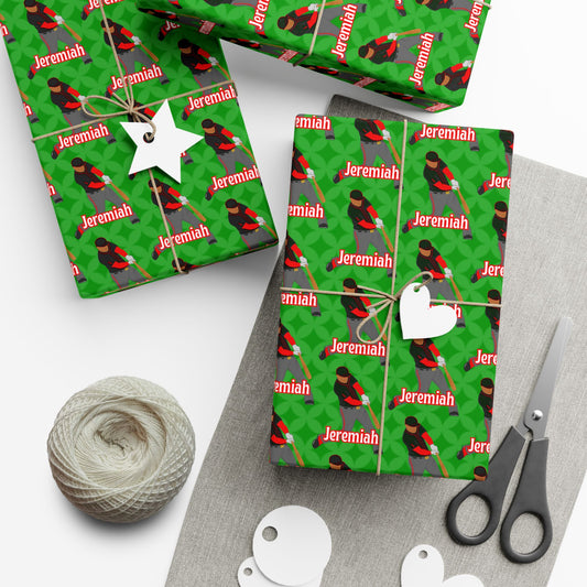 Personalized Baseball Wrapping Paper, Fonyea Sports