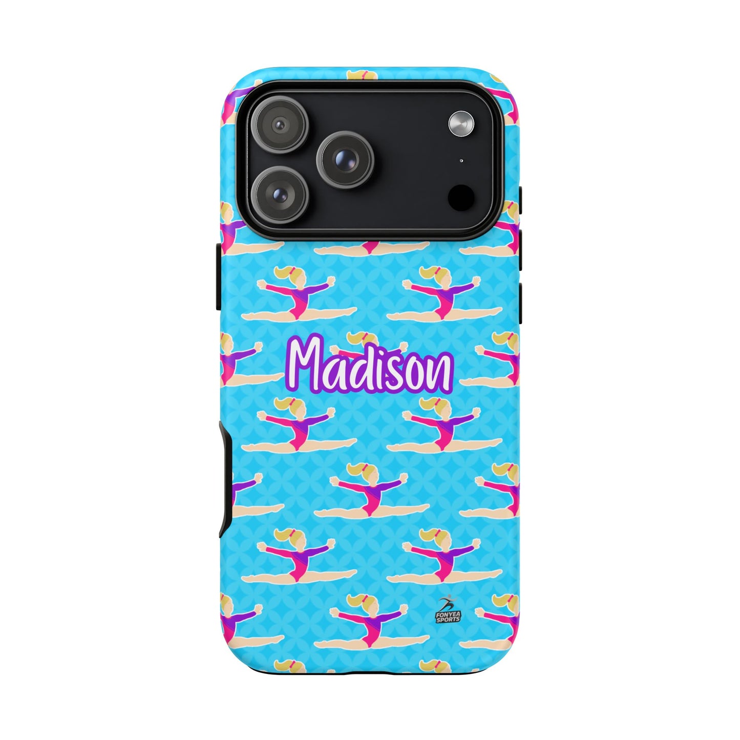Personalized Gymnast BlueTough Phone Case, Fonyea Sports