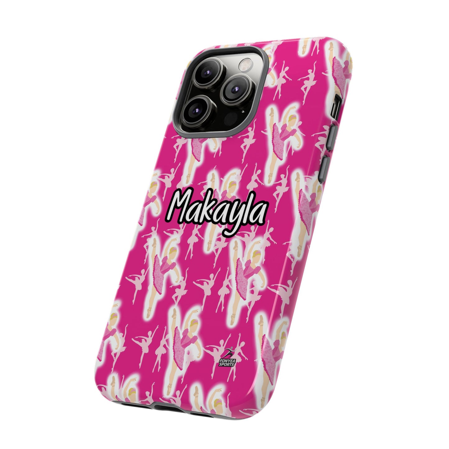 Personalized Ballerina Dancer Tough Phone Case, Fonyea Sports