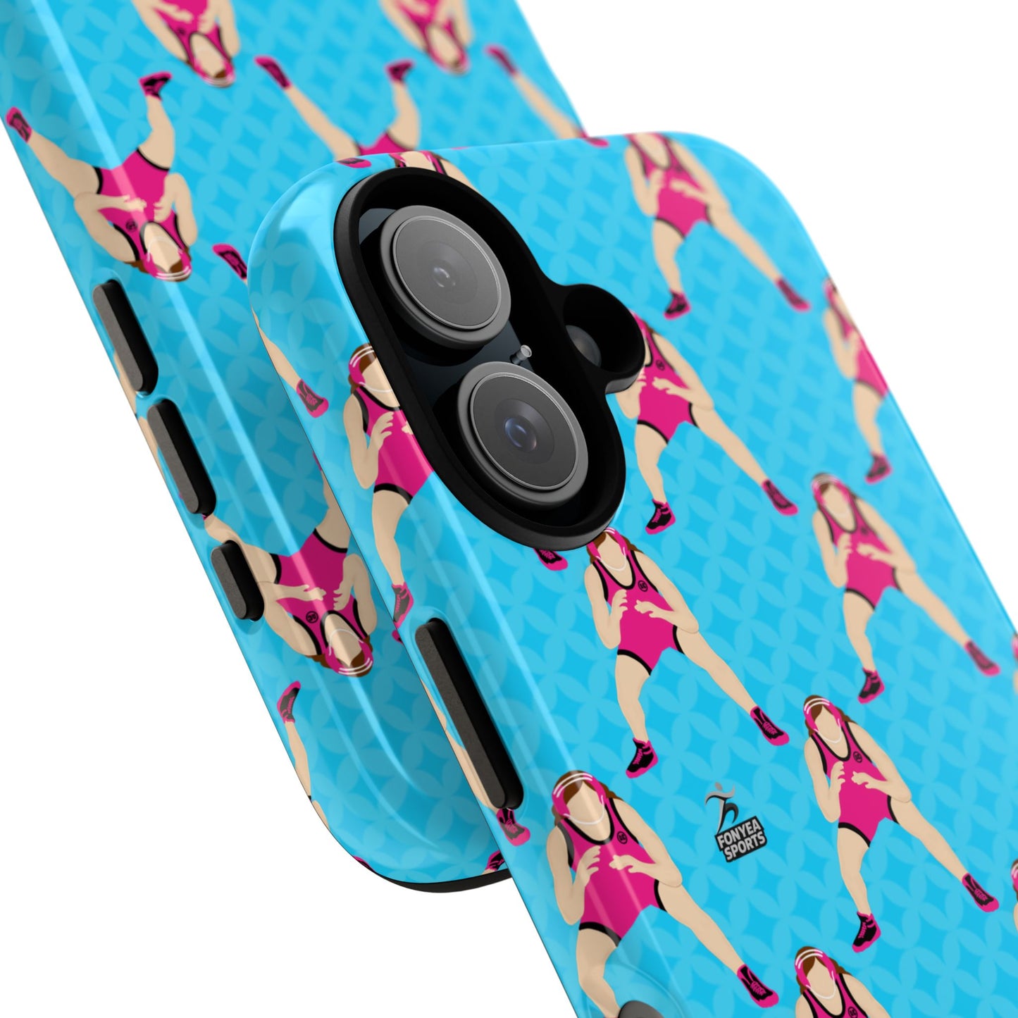 Personalized Wrestler Girl Tough Phone Case, Fonyea Sports