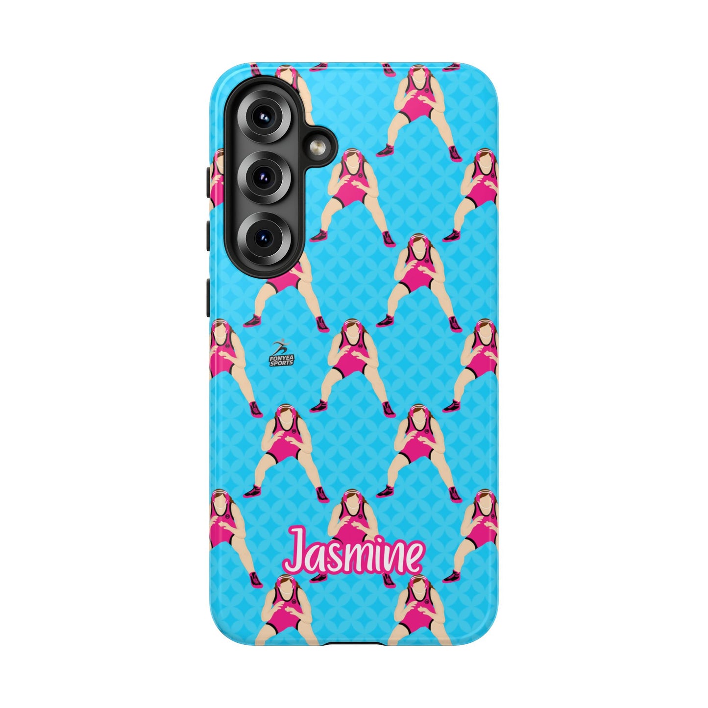 Personalized Wrestler Girl Tough Phone Case, Fonyea Sports