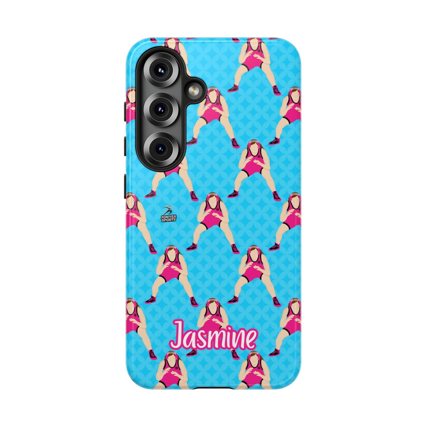 Personalized Wrestler Girl Tough Phone Case, Fonyea Sports