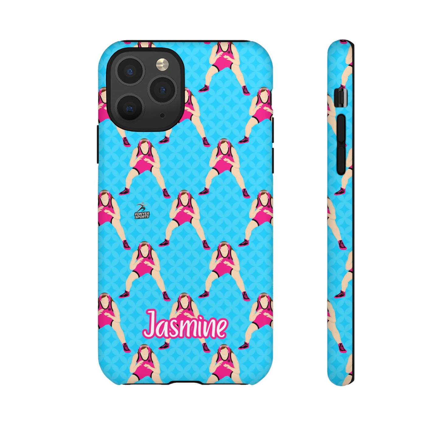 Personalized Wrestler Girl Tough Phone Case, Fonyea Sports