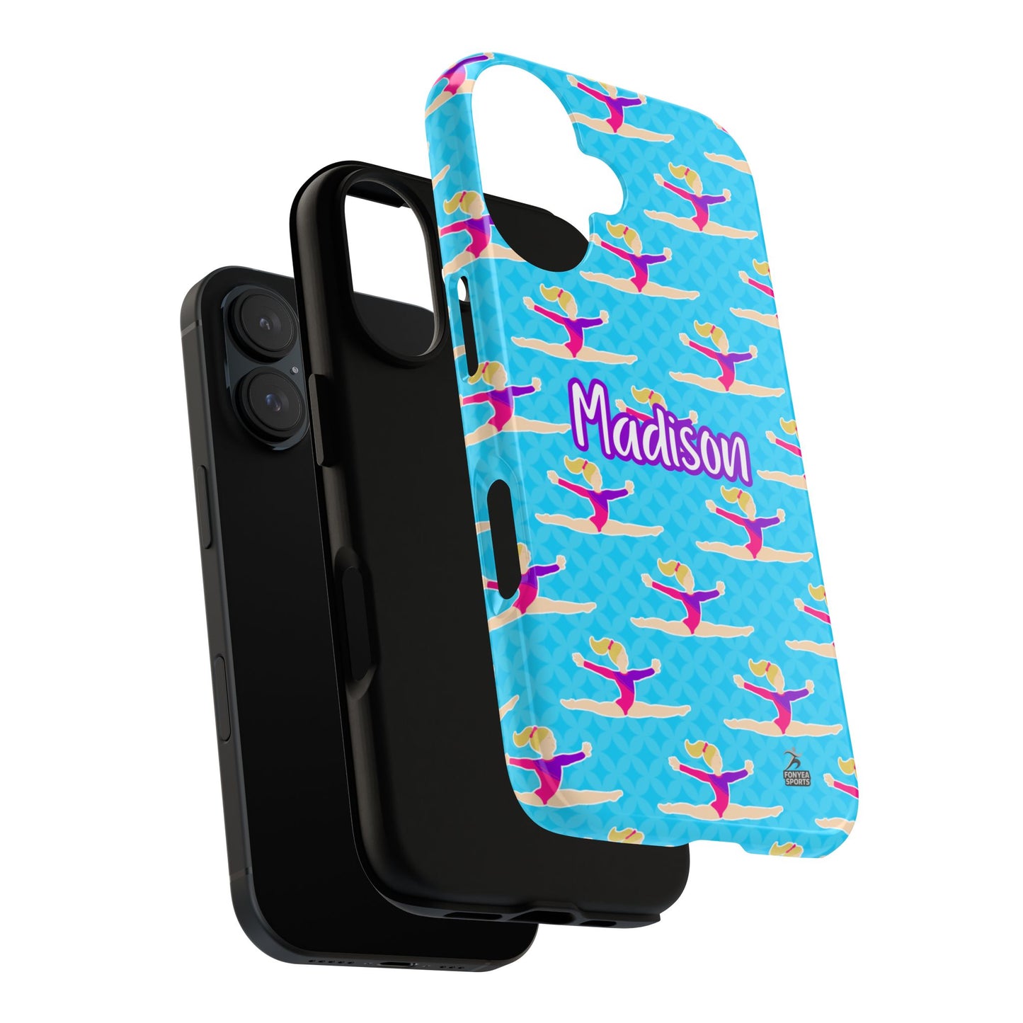 Personalized Gymnast BlueTough Phone Case, Fonyea Sports