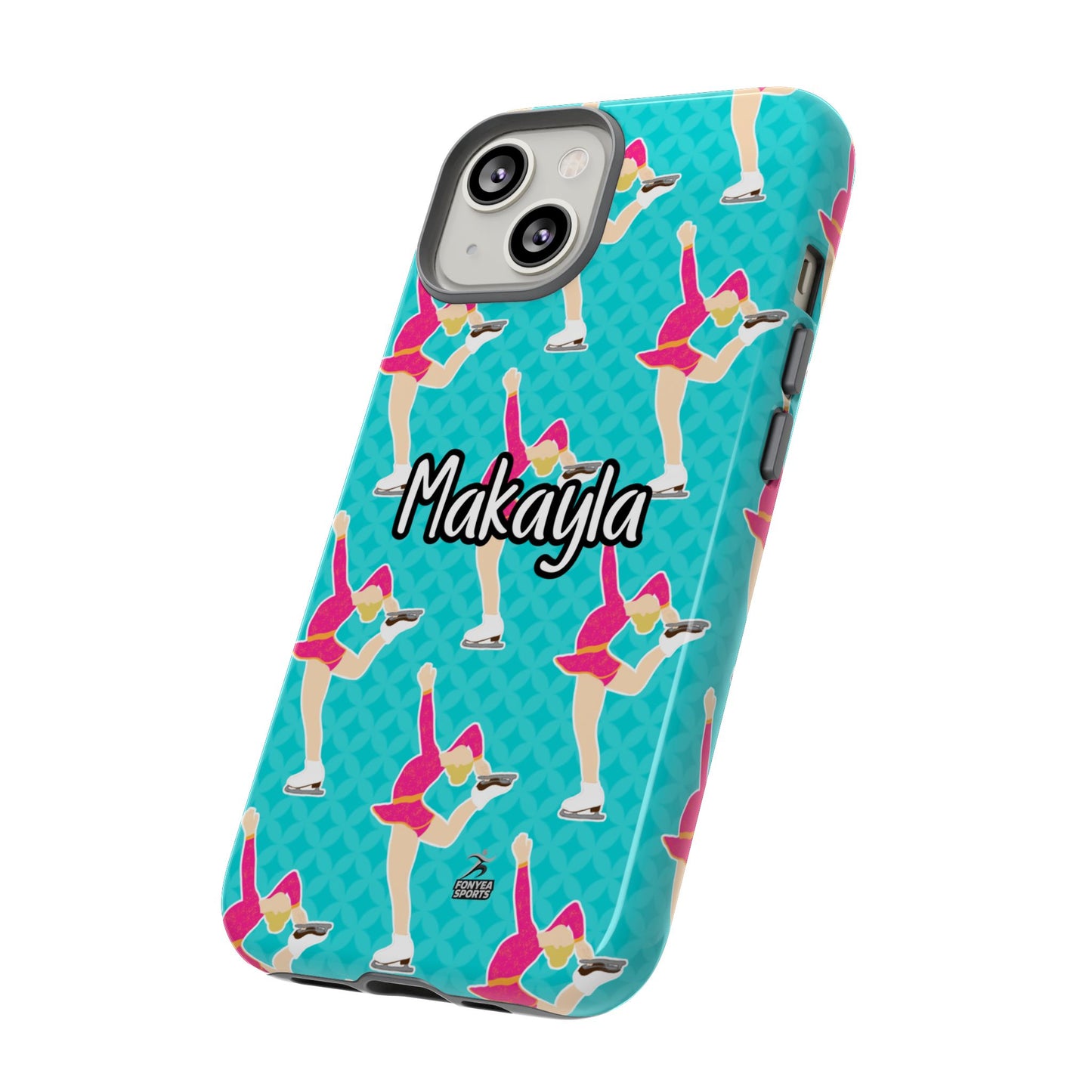 Personalized Figure Ice Skater Girl Tough Phone Case, Fonyea Sports