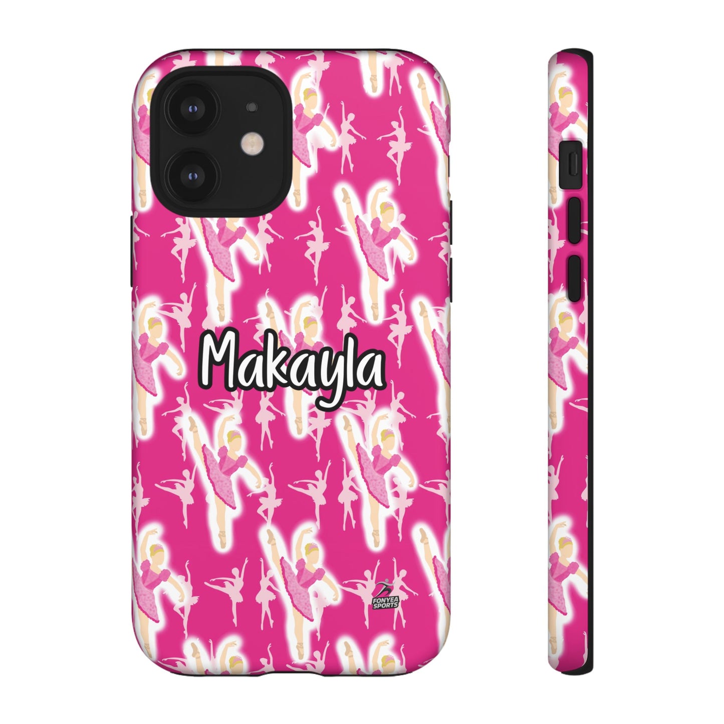 Personalized Ballerina Dancer Tough Phone Case, Fonyea Sports