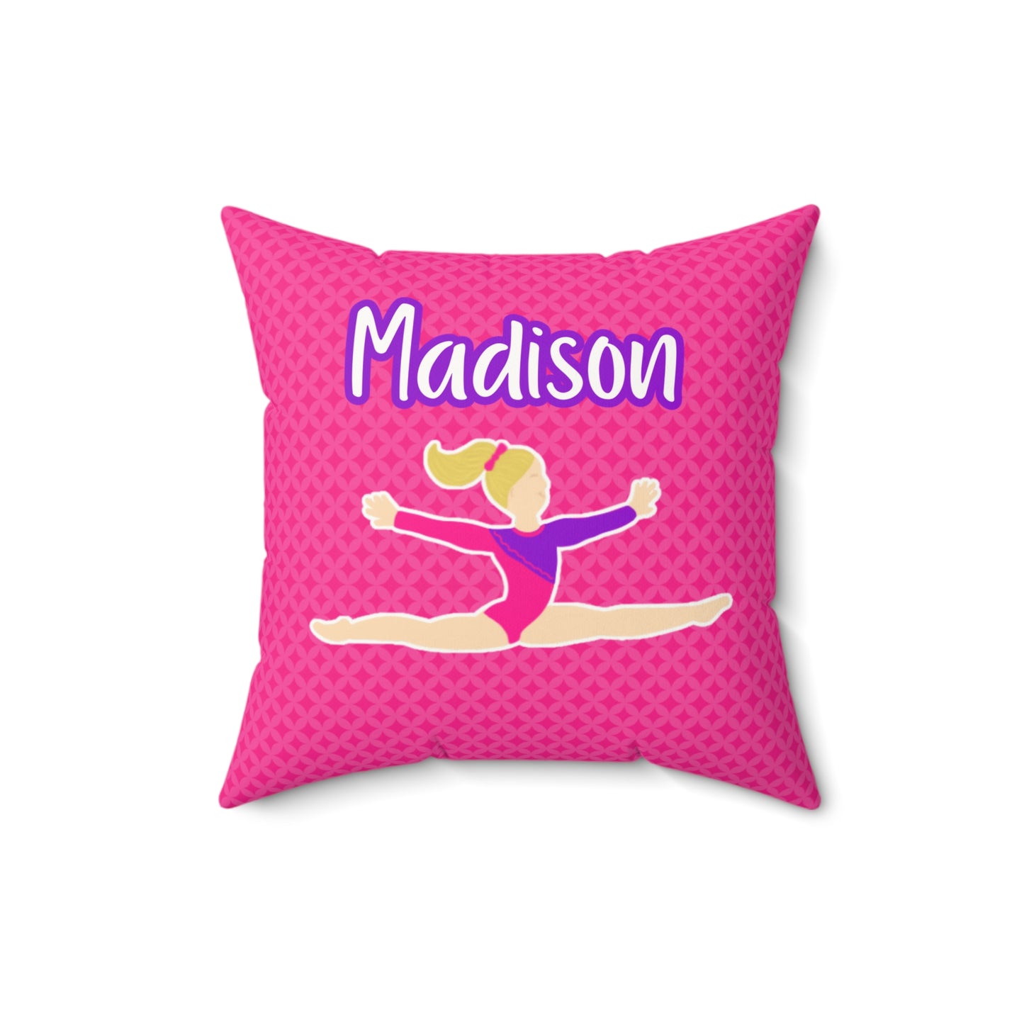 Fonyea Sports Gymnast Pink Pillow