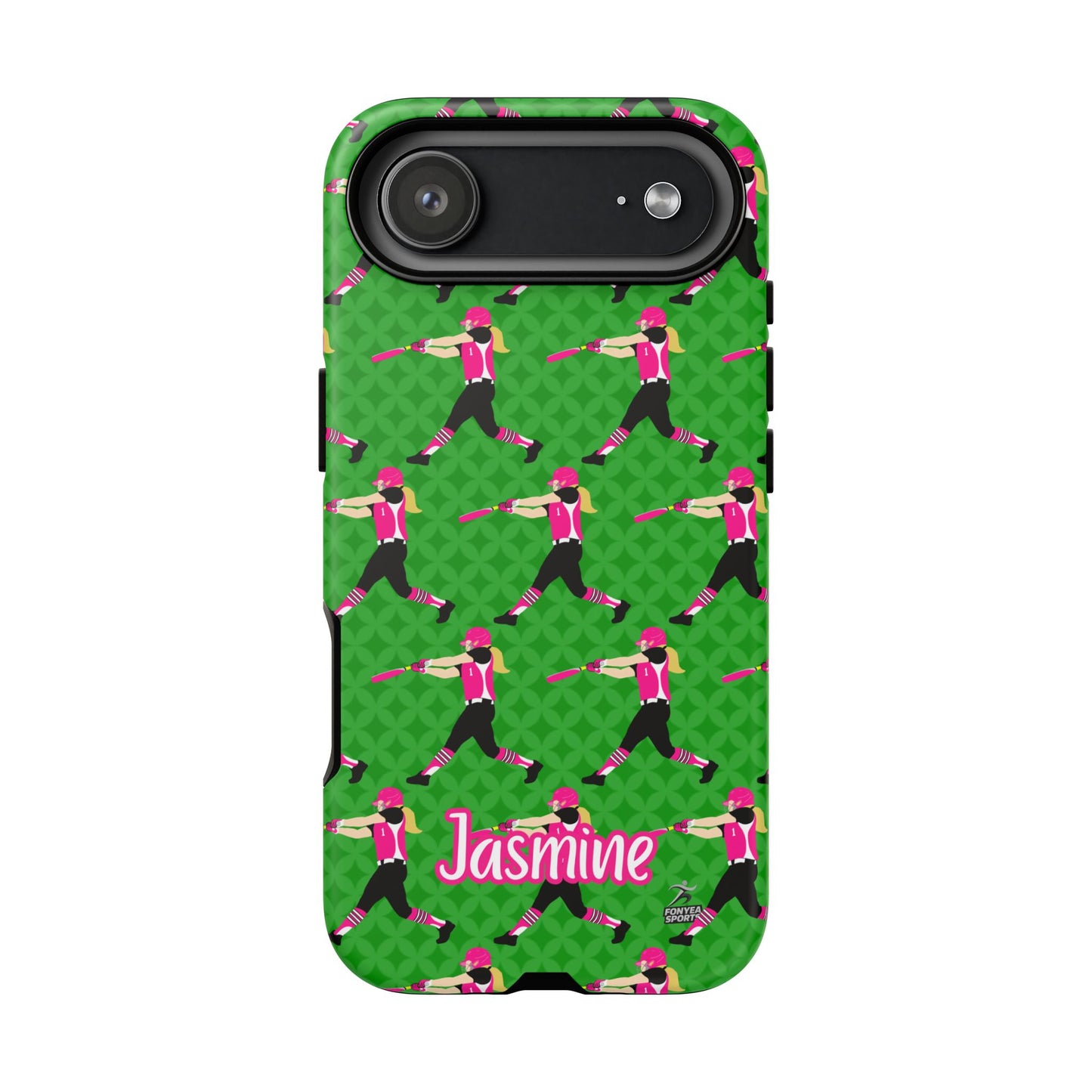 Personalized Softball Girl Tough Phone Case, Fonyea Sports