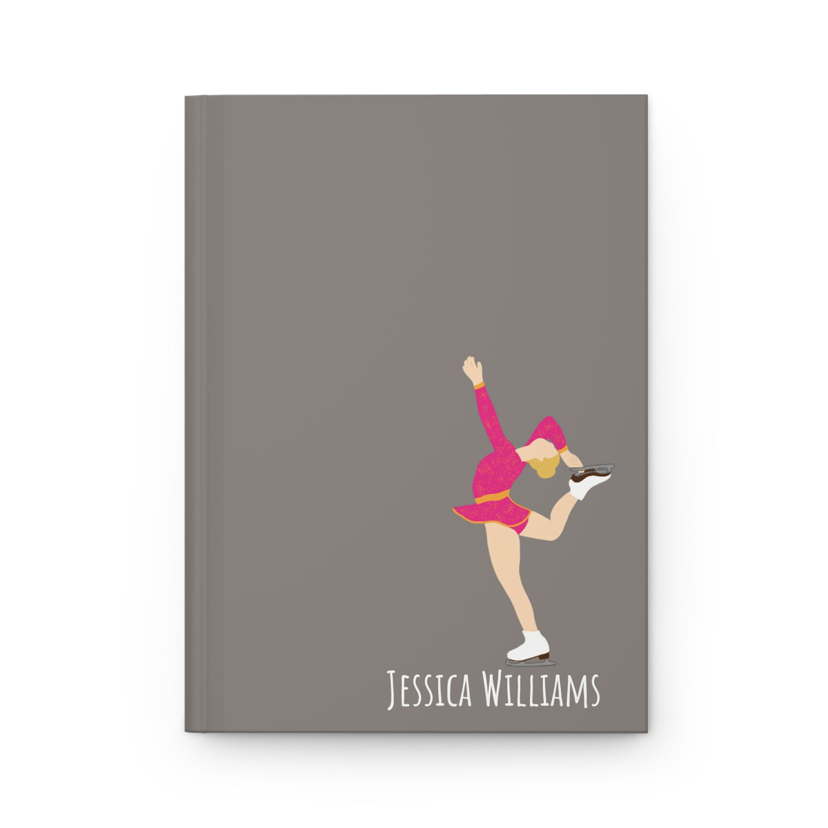 Figure Skater Personalized Blank Lined Journal — Hardback Edition