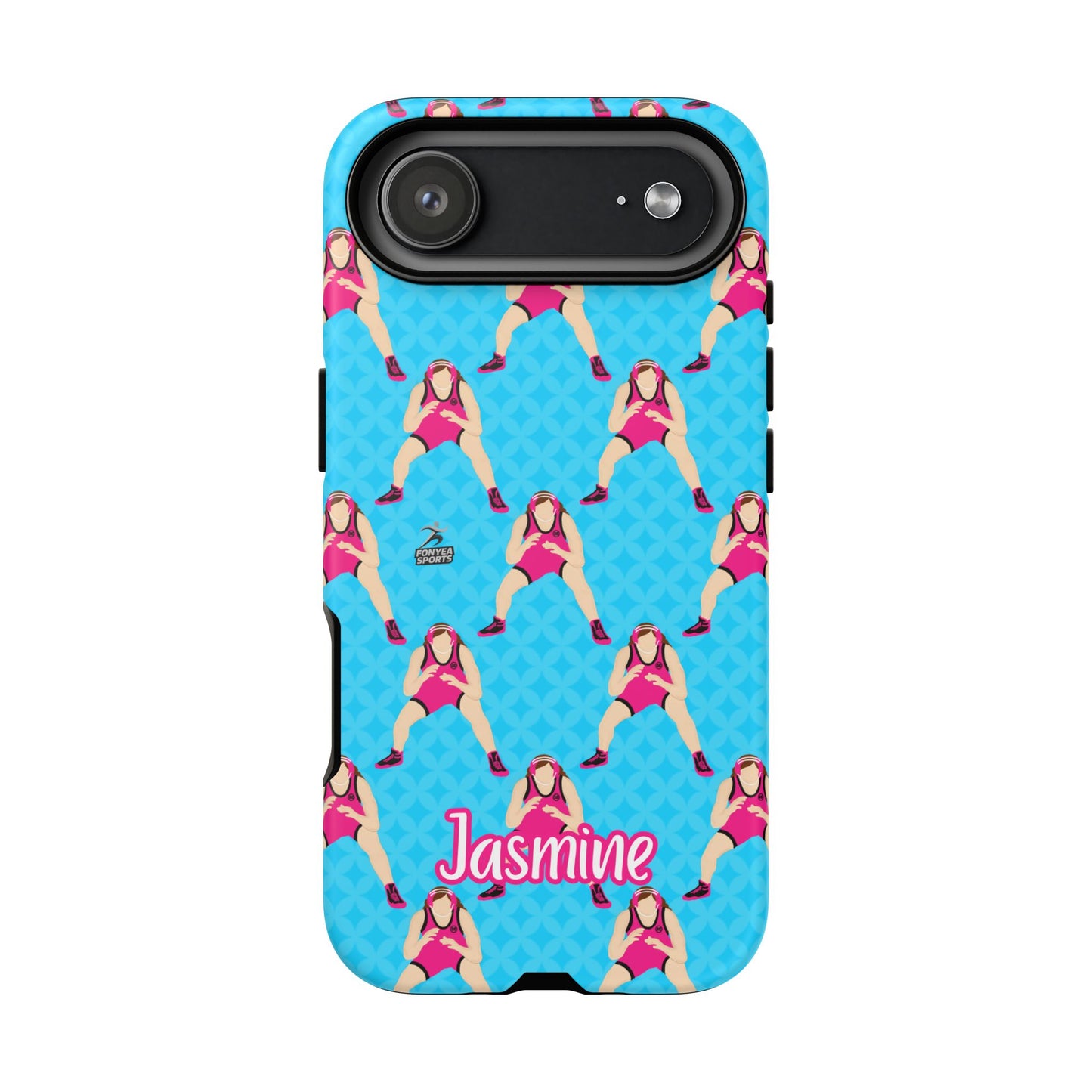 Personalized Wrestler Girl Tough Phone Case, Fonyea Sports