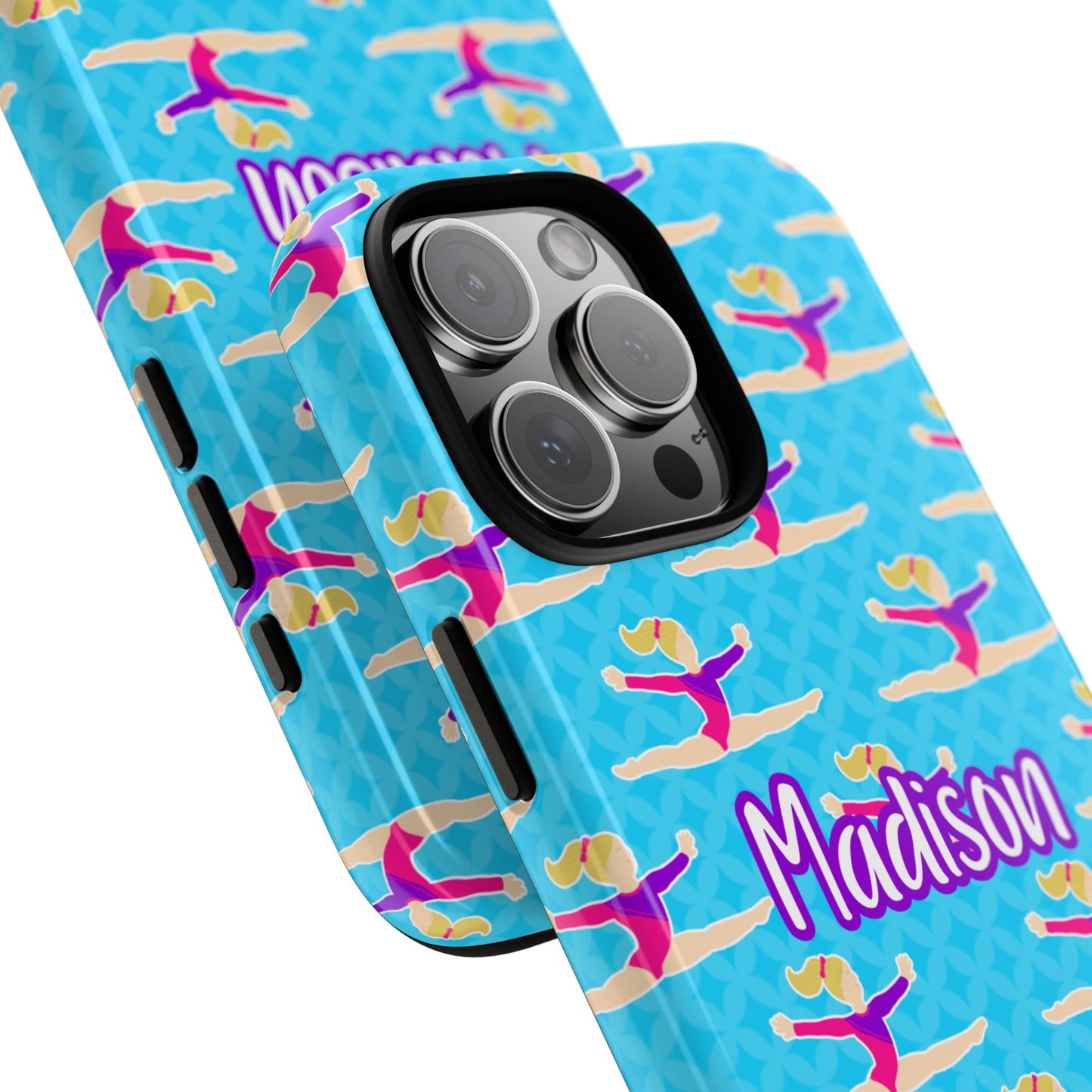 Personalized Gymnast BlueTough Phone Case, Fonyea Sports