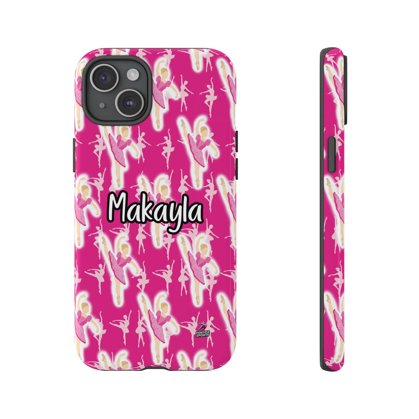 Personalized Ballerina Dancer Tough Phone Case, Fonyea Sports