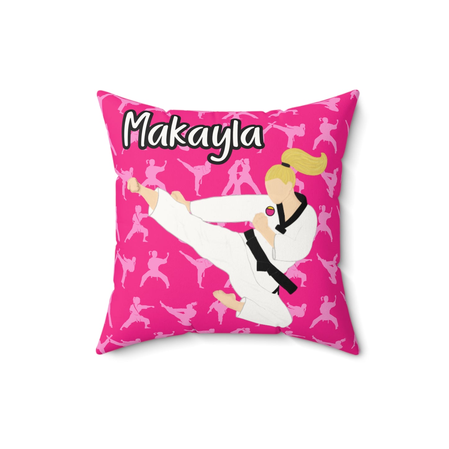 Fonyea Sports Martial Arts Girl Pillow
