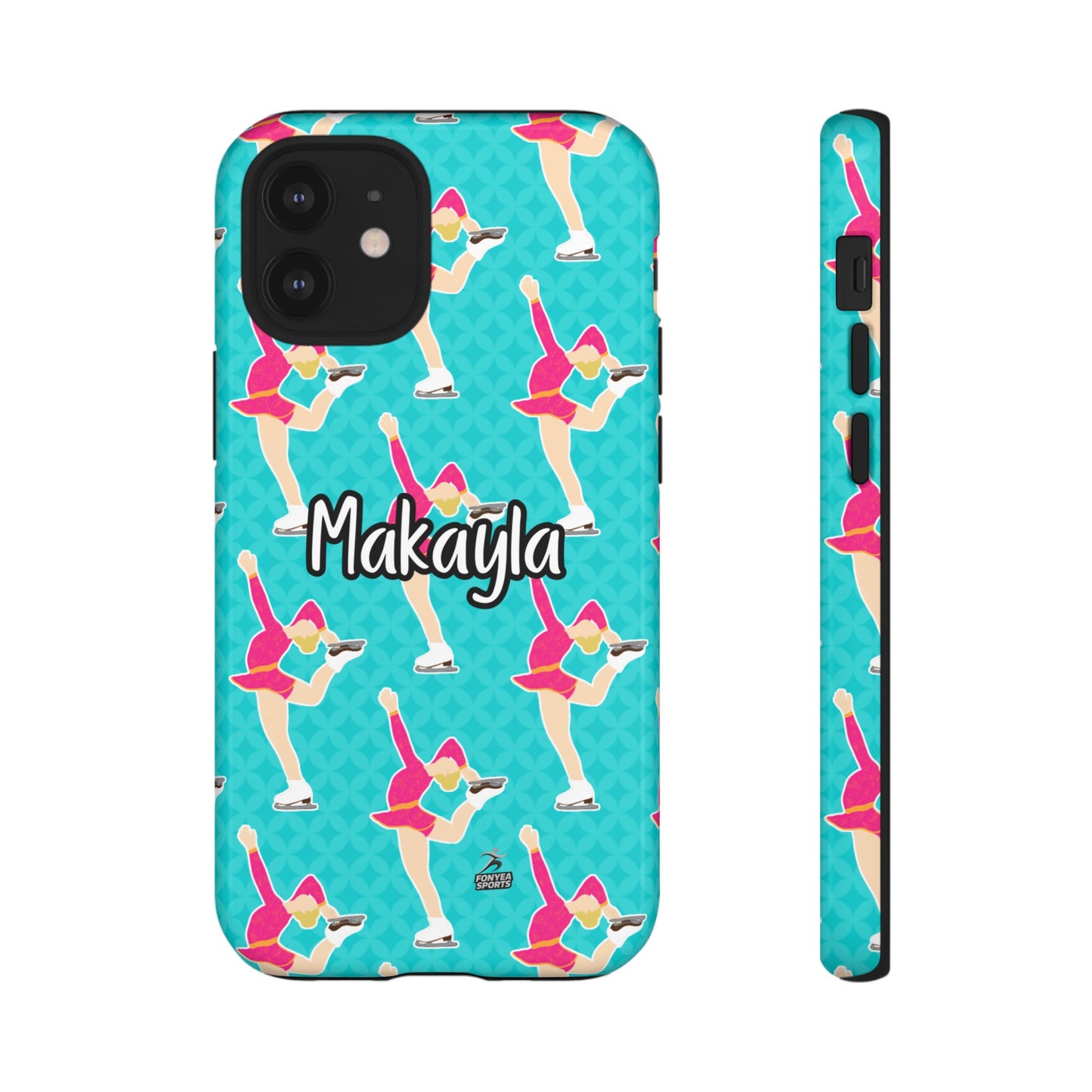 Personalized Figure Ice Skater Girl Tough Phone Case, Fonyea Sports