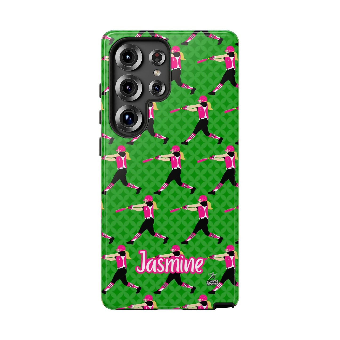 Personalized Softball Girl Tough Phone Case, Fonyea Sports