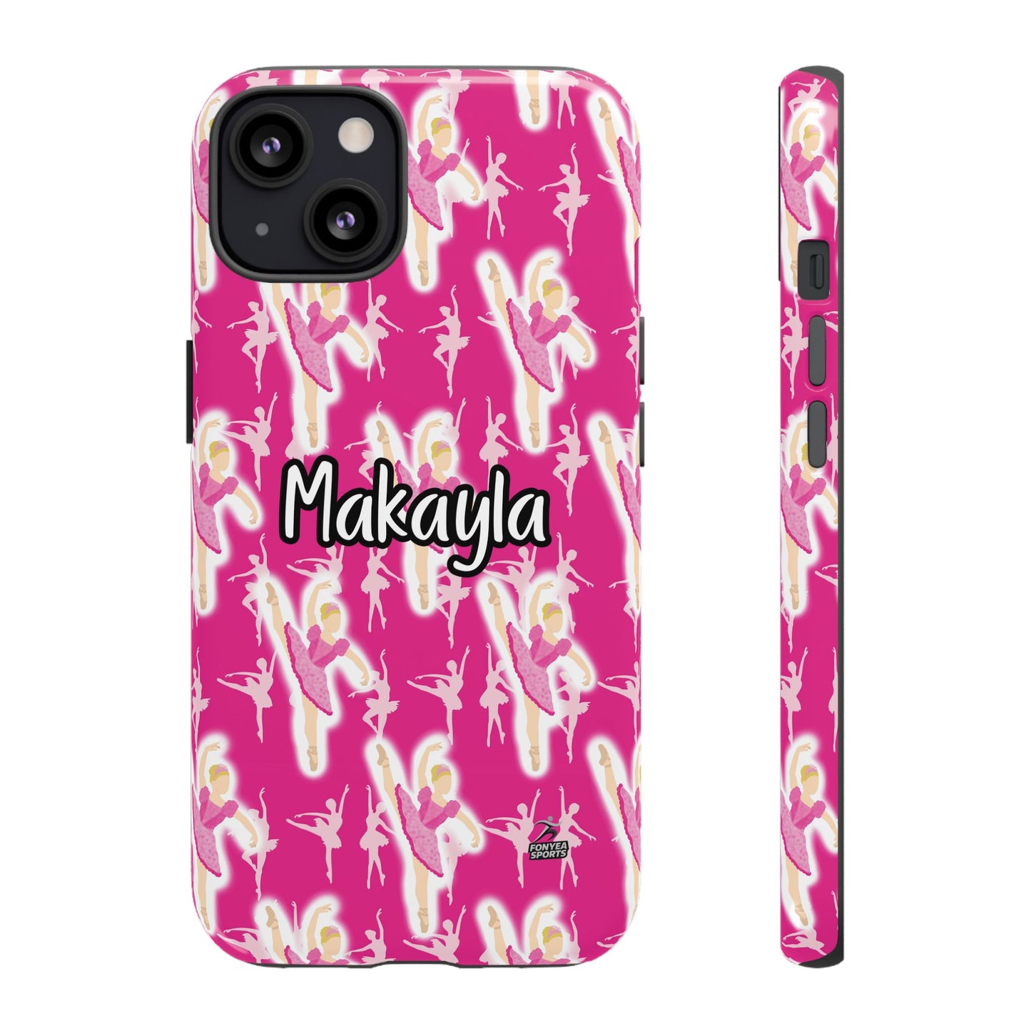 Personalized Ballerina Dancer Tough Phone Case, Fonyea Sports