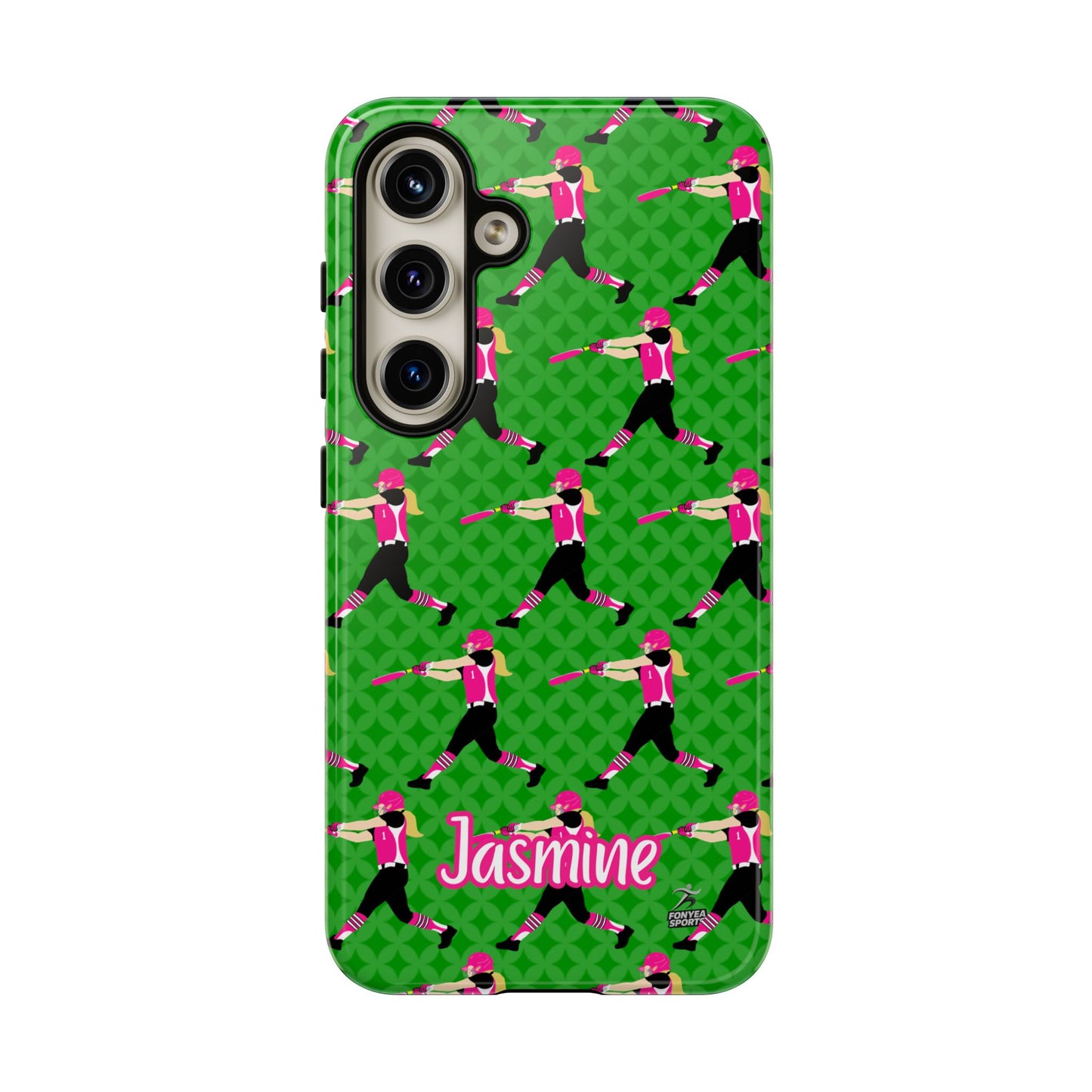 Personalized Softball Girl Tough Phone Case, Fonyea Sports