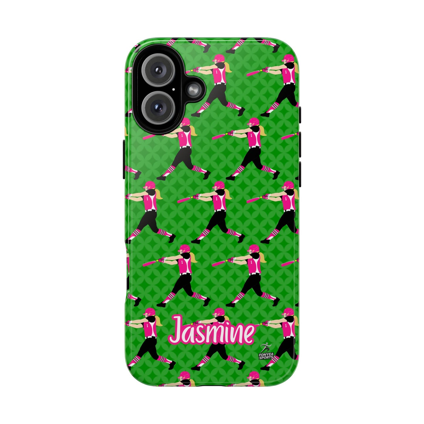 Personalized Softball Girl Tough Phone Case, Fonyea Sports