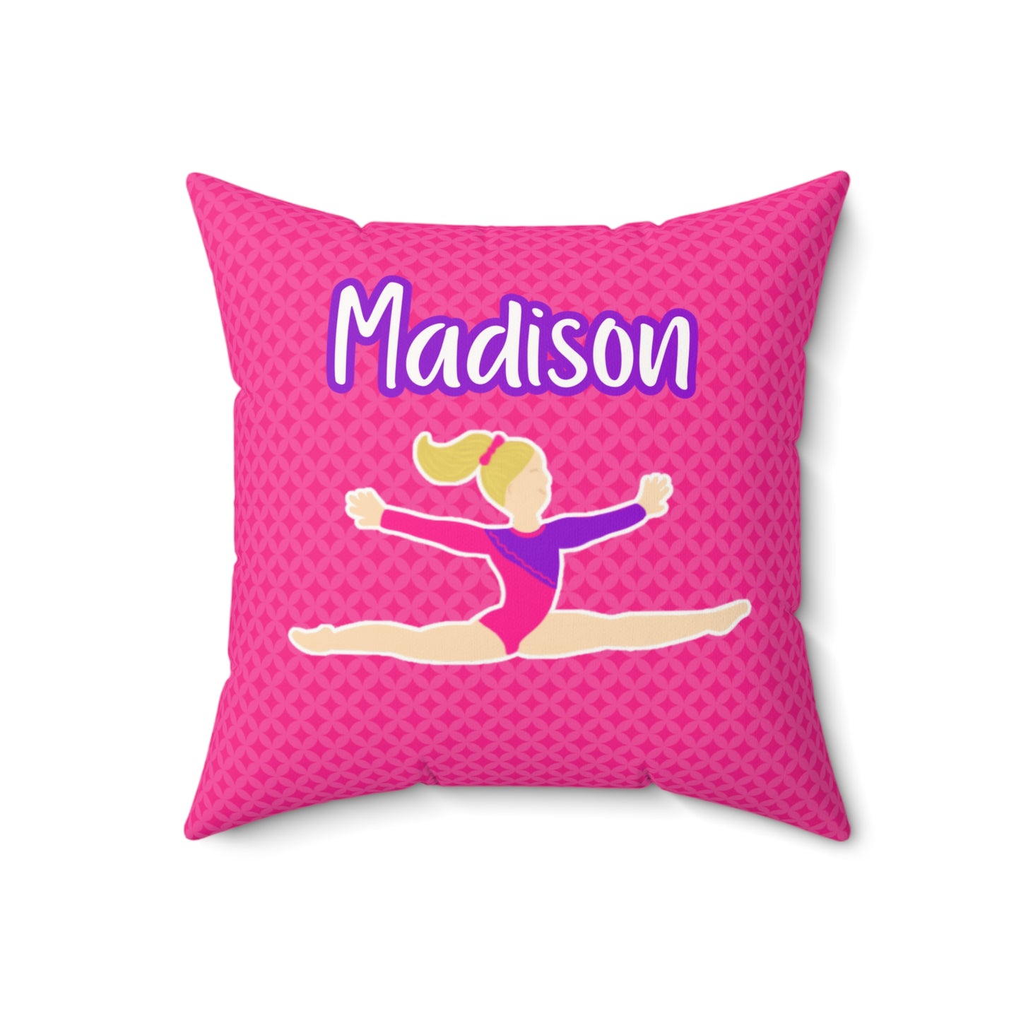 Fonyea Sports Gymnast Pink Pillow