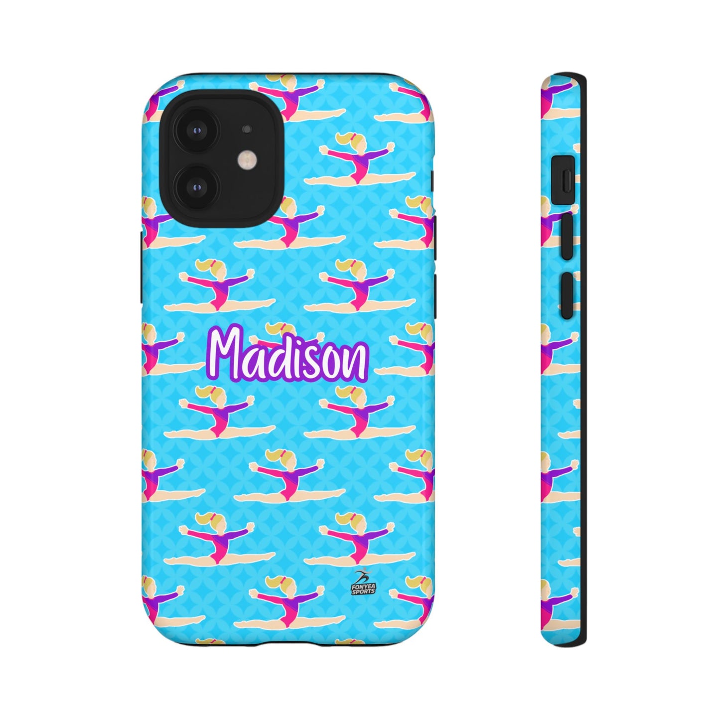 Personalized Gymnast BlueTough Phone Case, Fonyea Sports