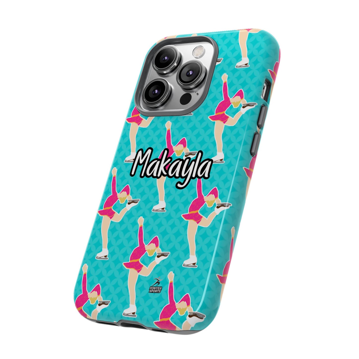 Personalized Figure Ice Skater Girl Tough Phone Case, Fonyea Sports